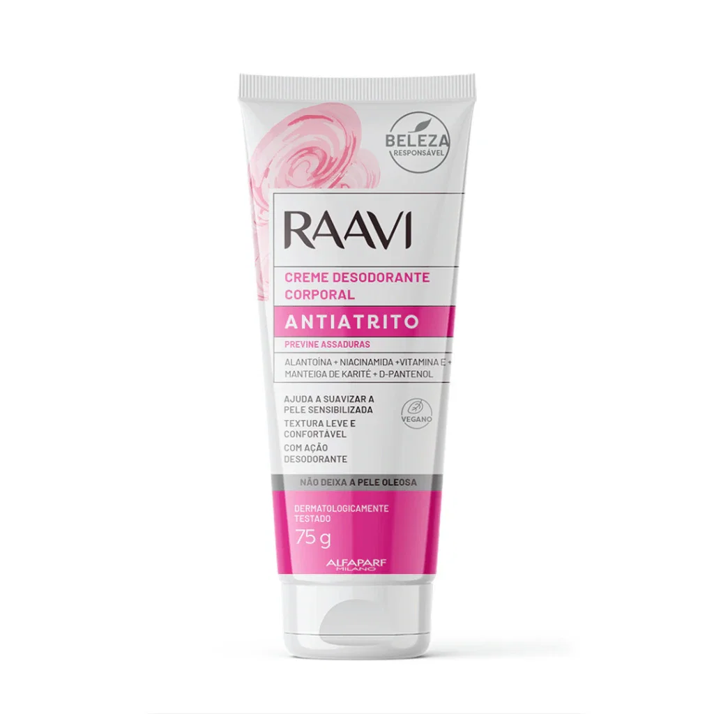 Creme Desodorante Corporal Raavi Antiatrito 75g