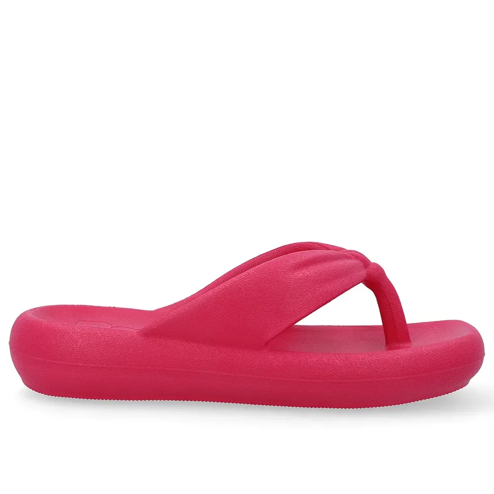 Chinelo Rosa Poofy Bico Quadrado Eva — imagem 1