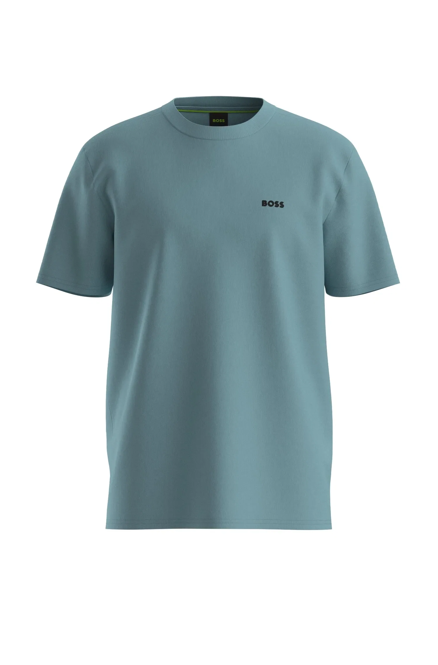 Camiseta Em Algodão Elástico Com Detalhe De Logo — imagem 1