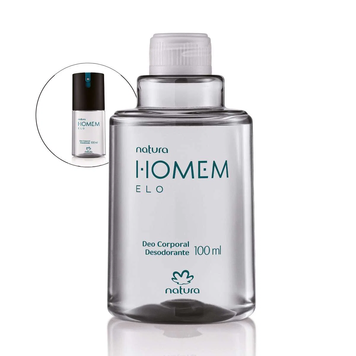 Refil Desodorante Corporal Natura Homem Elo 100 ml — imagem 1