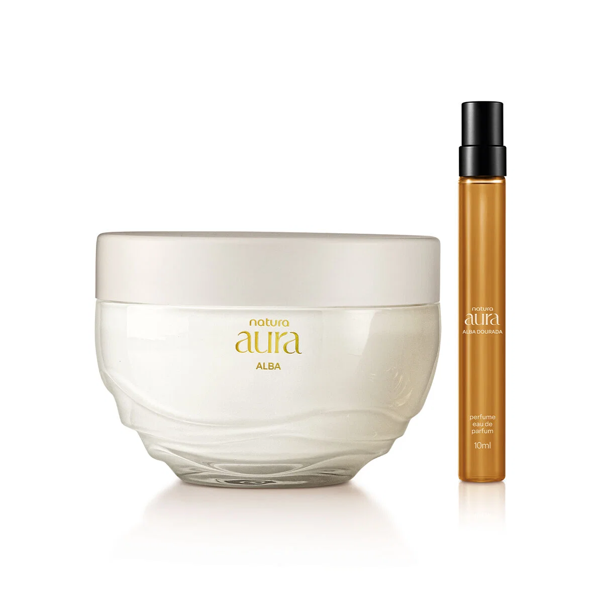 Kit Aura Alba DouradaTravel Size + Creme Corporal 2 produtos