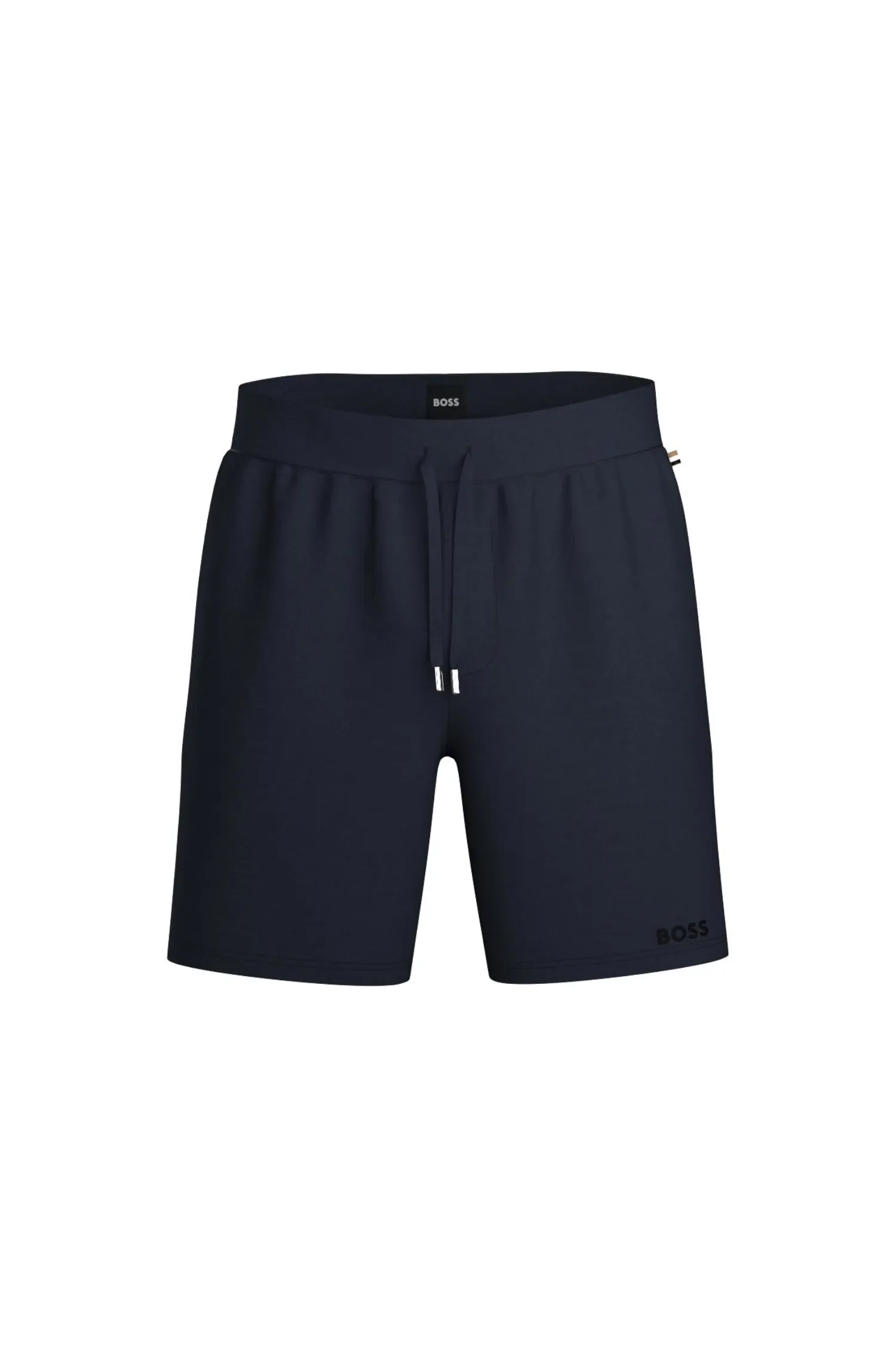 Shorts De Mistura De Lã Elástica