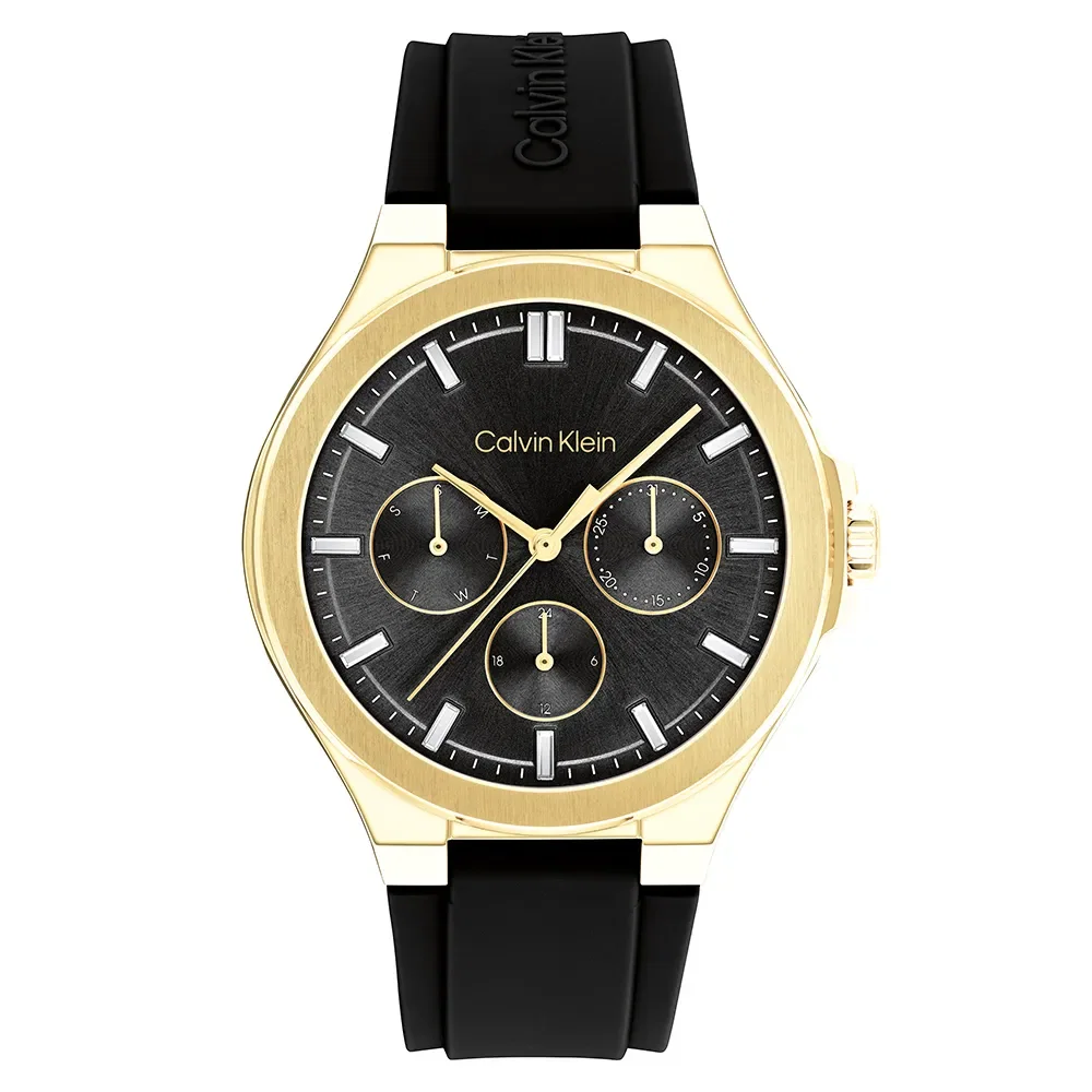 Relógio Calvin Klein Feminino Borracha Preto 25100107 — imagem 1