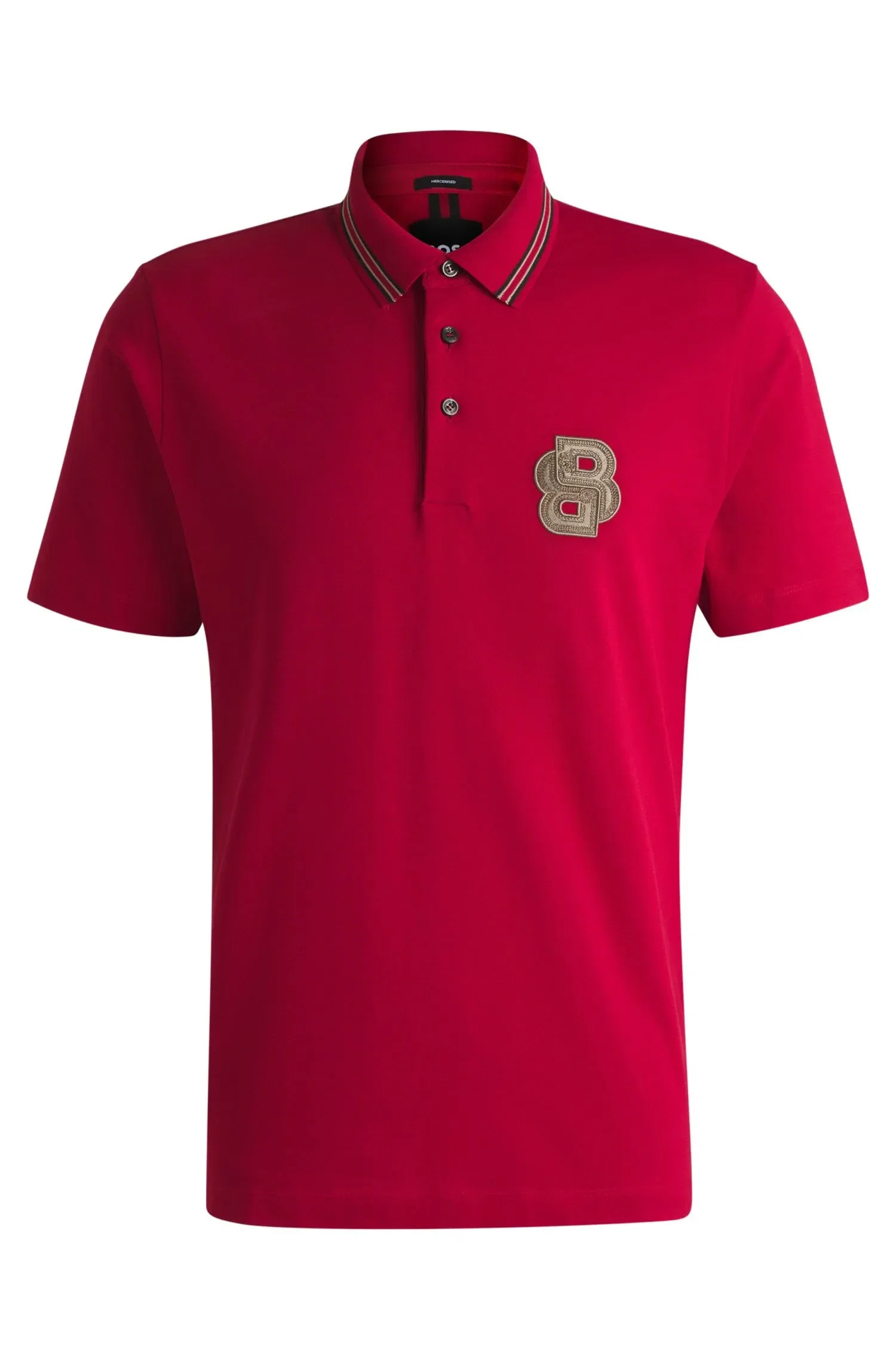 Polo De Algodão Mercerizado Com Monograma Double B — imagem 1