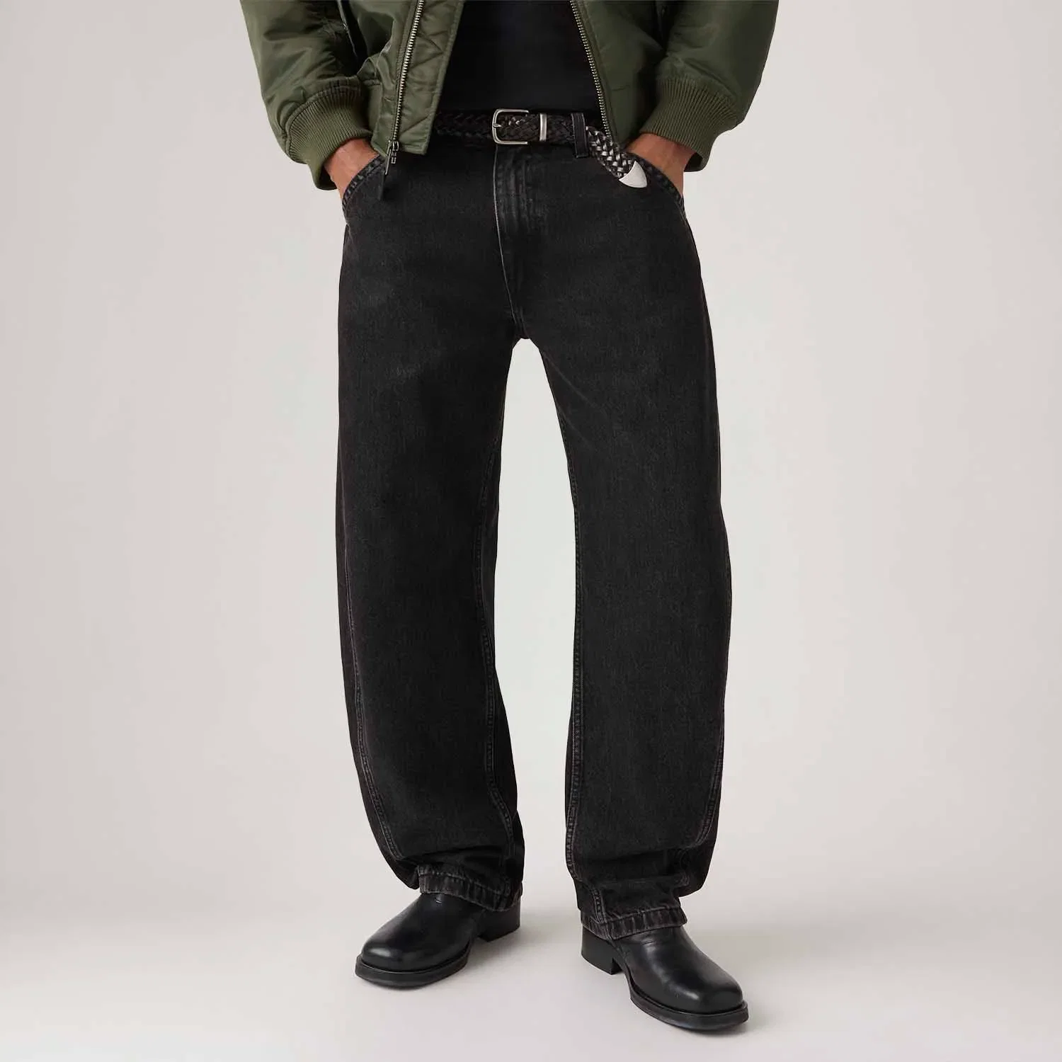 Calça Jeans Levi's® Baggy Barrel Preta — imagem 1