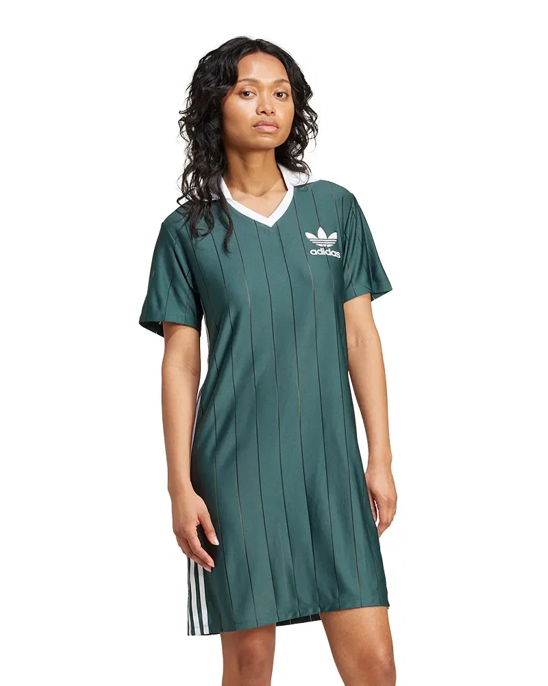 Vestido Adidas Adicolor 3-Stripes Pinstripe Feminino