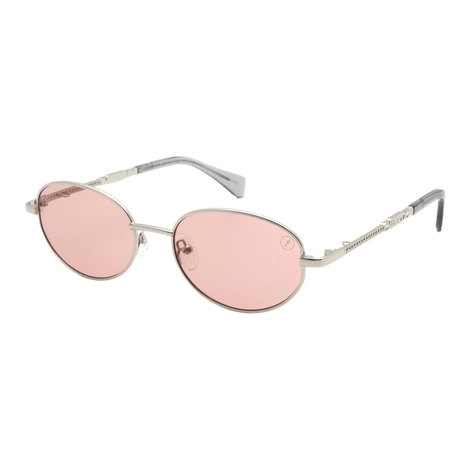 Óculos de Sol Unissex Chilli Beans Baw Metal Redondo Rose