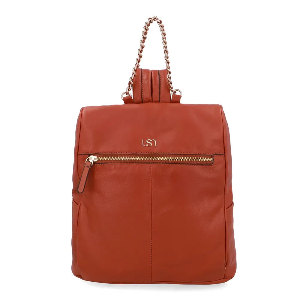 Mochila Couro Marrom — imagem 1