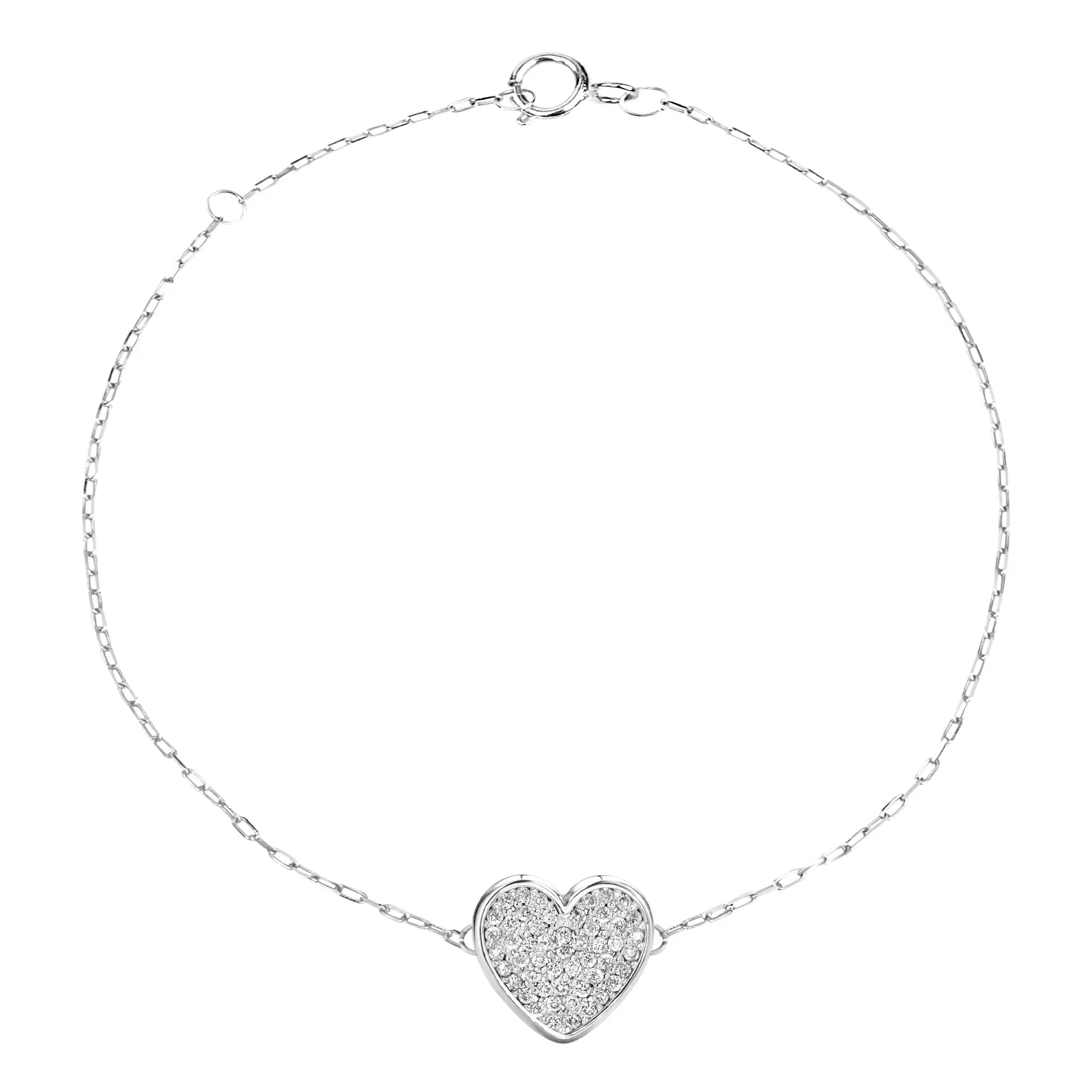 Pulseira Amore em Ouro Branco 18k com Diamantes 0,25ct