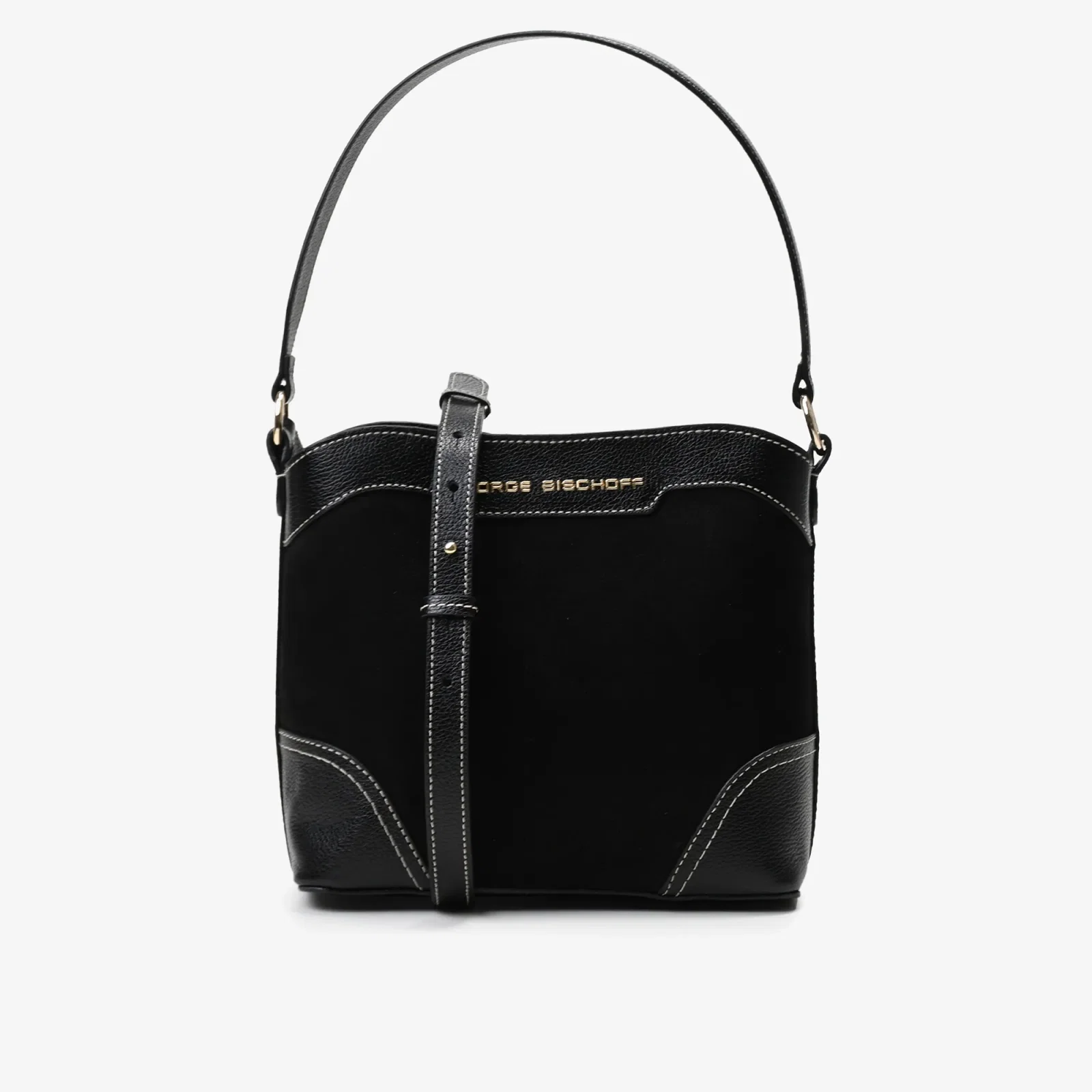 Bolsa Saco Preto Nobuck — imagem 1