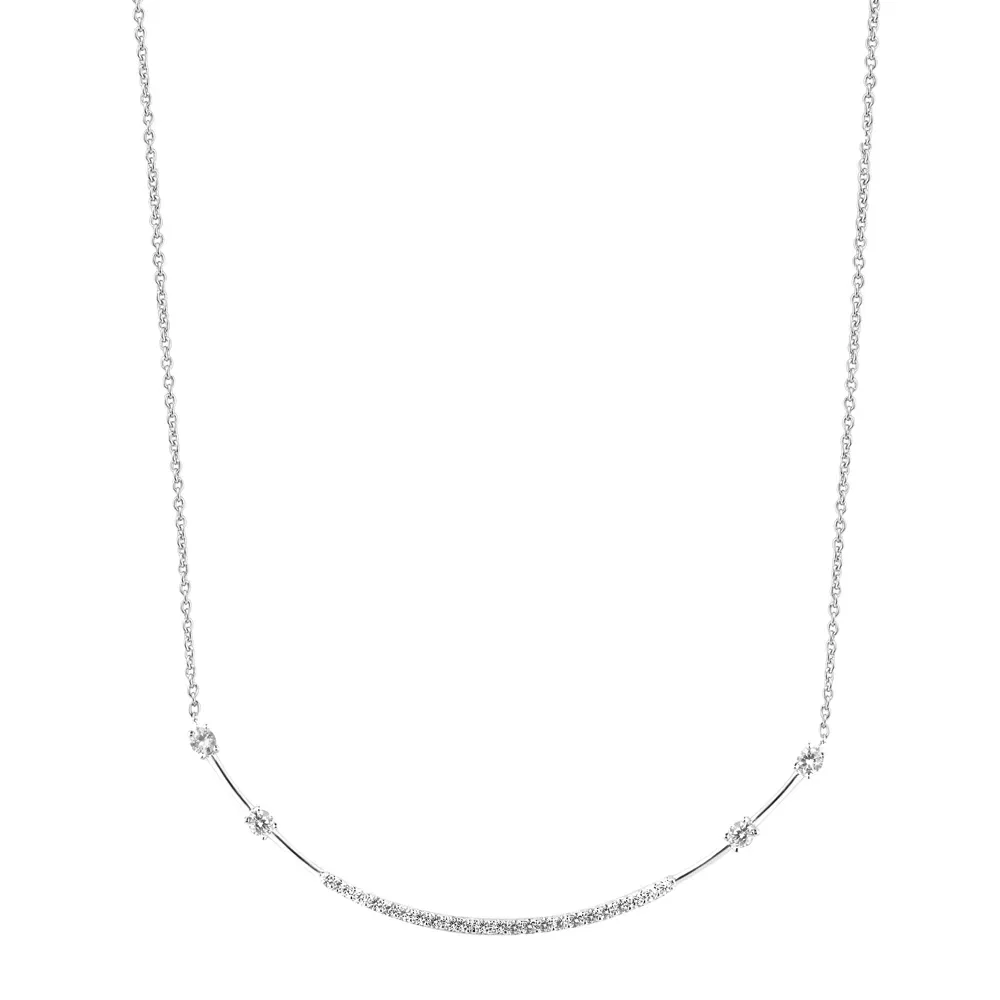 Colar Life Vênus em Prata 925 com Pedras Incolores, 44cm — imagem 1