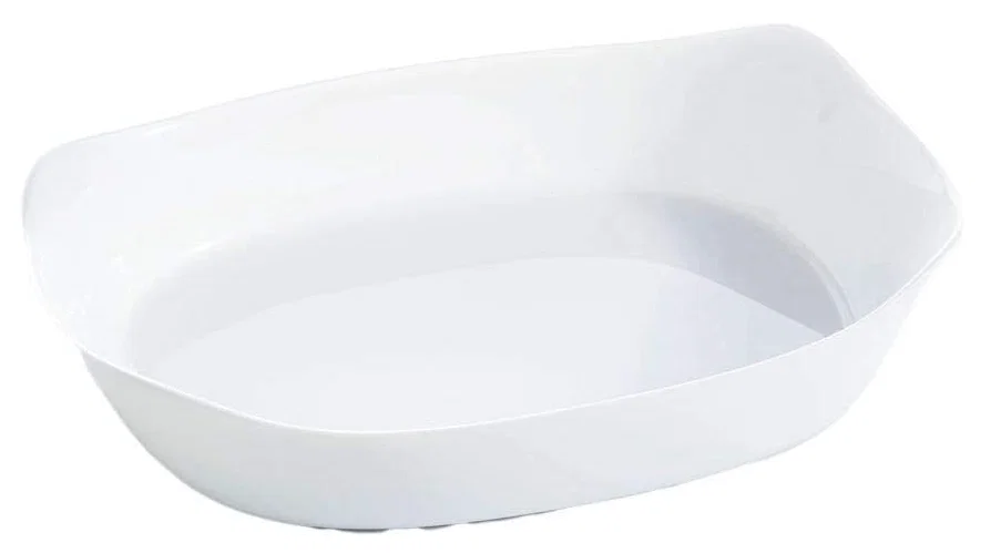 Travessa Retangular de Vidro Smart Cuisine 29x23cm Luminarc Branca