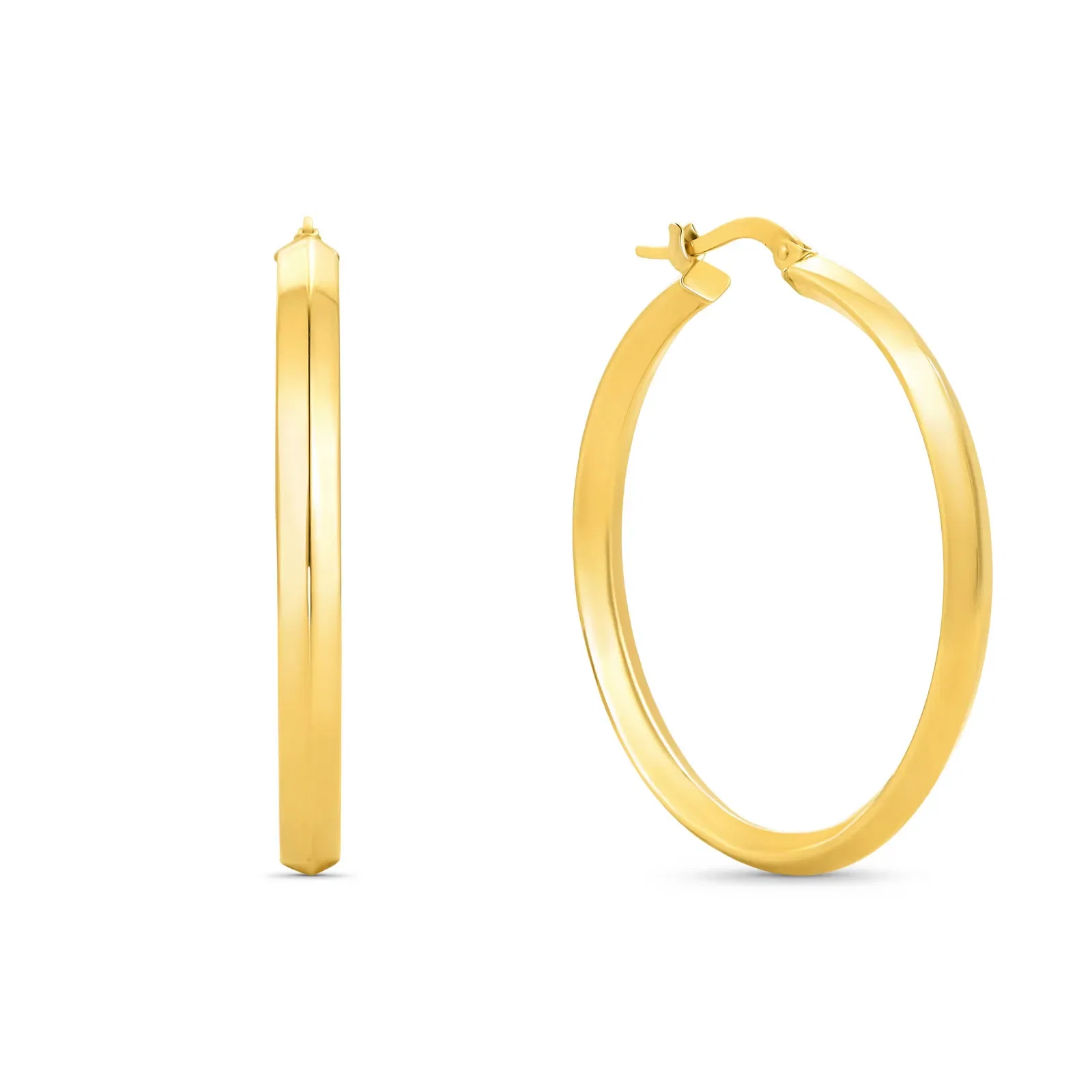Argola Oca em Ouro Amarelo 18k, 30mm — imagem 1