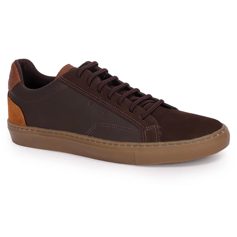 Calcado Masculino Couro Costuras E Carimbo Wj