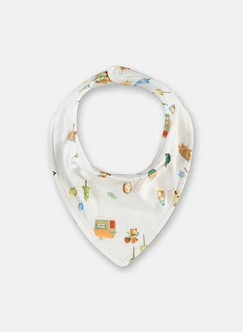 Babador Bandana Dupla Face Em Suedine Premium Multicolor Up Baby