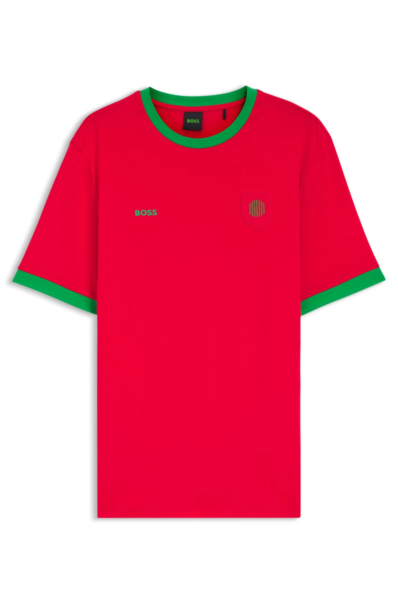 Camiseta De Algodão Stretch Com Bandeira De Portugal — imagem 1