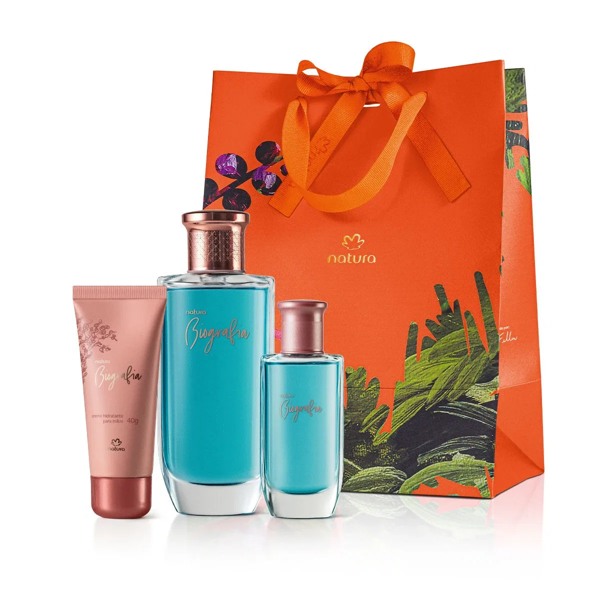 Presente Natura Biografia Feminino com 4 produtos
