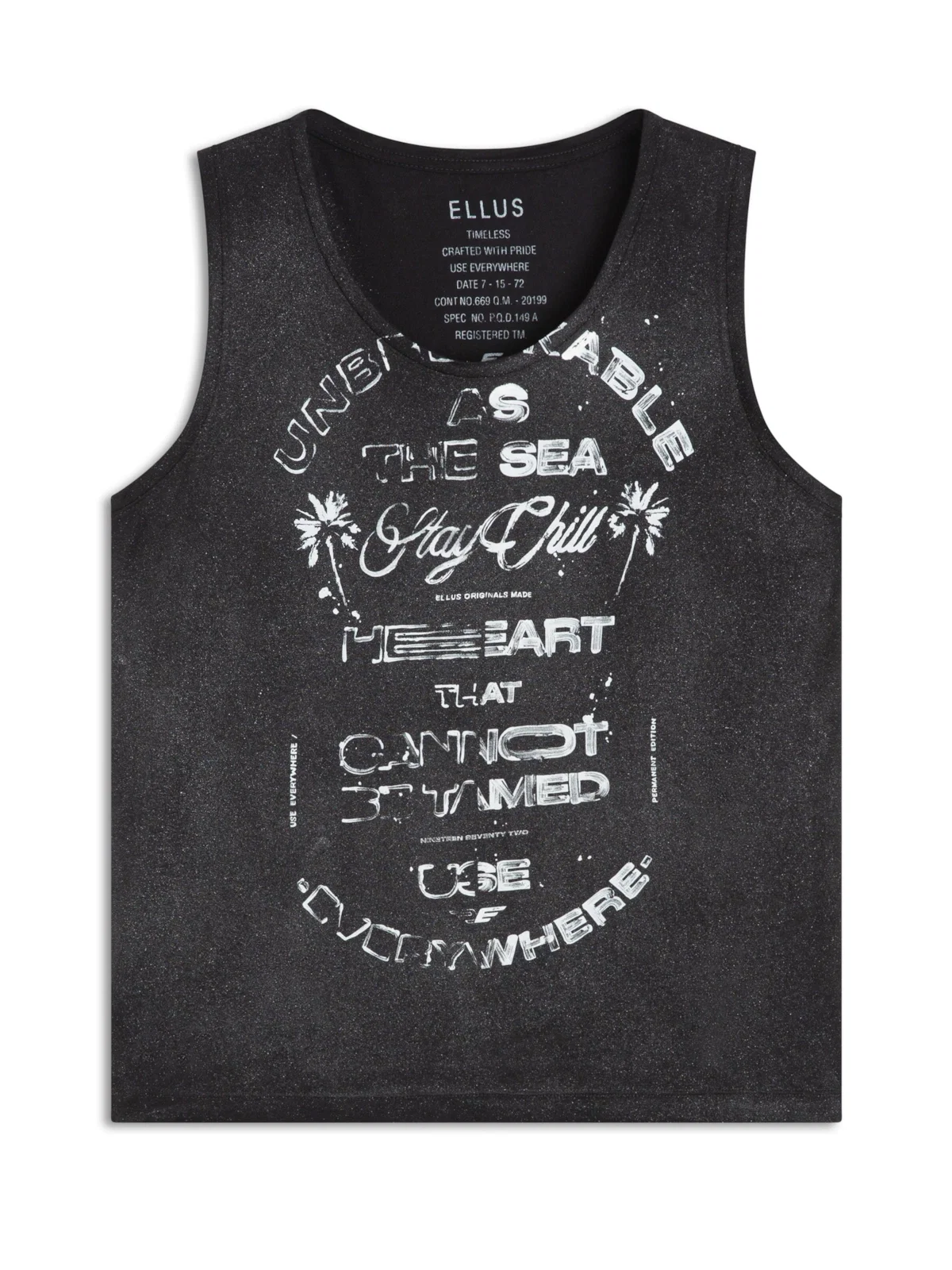 Blusa Ellus Visco Stay Chill Sleeveless Preto