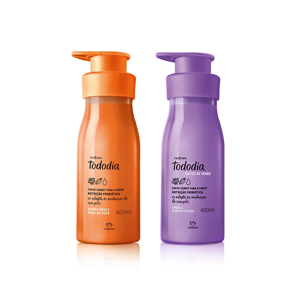 Kit Desodorante Nutritivo Tododia Manga Rosa e Água de Coco + Amora e Flor de Pêssego 2 produtos de 400 ml