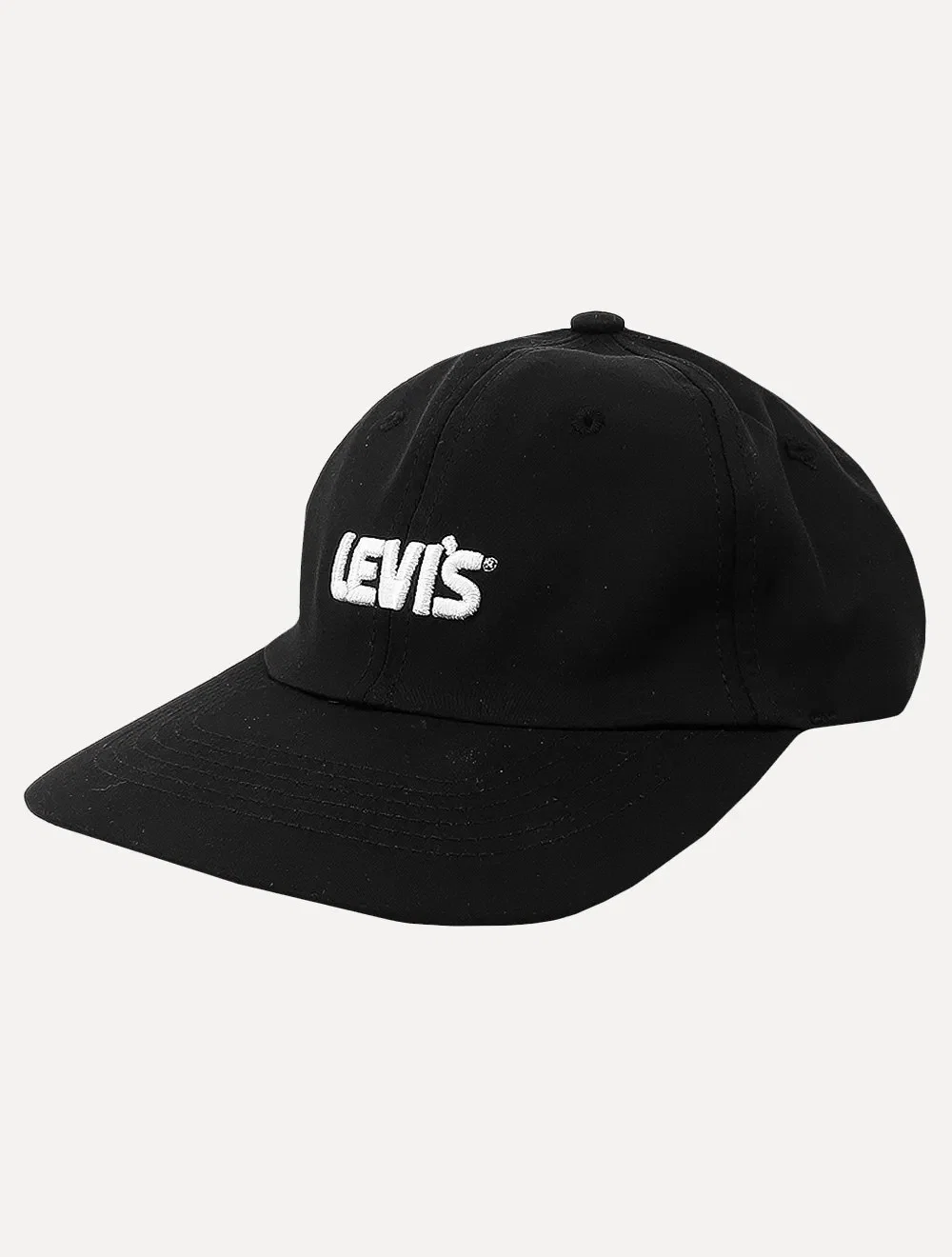 Boné Levis Masculino Poster Logo Flexfit Cap Preto — imagem 1