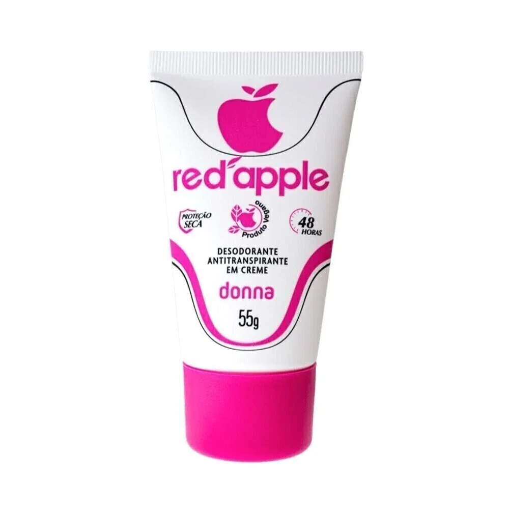 Desodorante em Creme Red Apple Bisnaga Donna 55g
