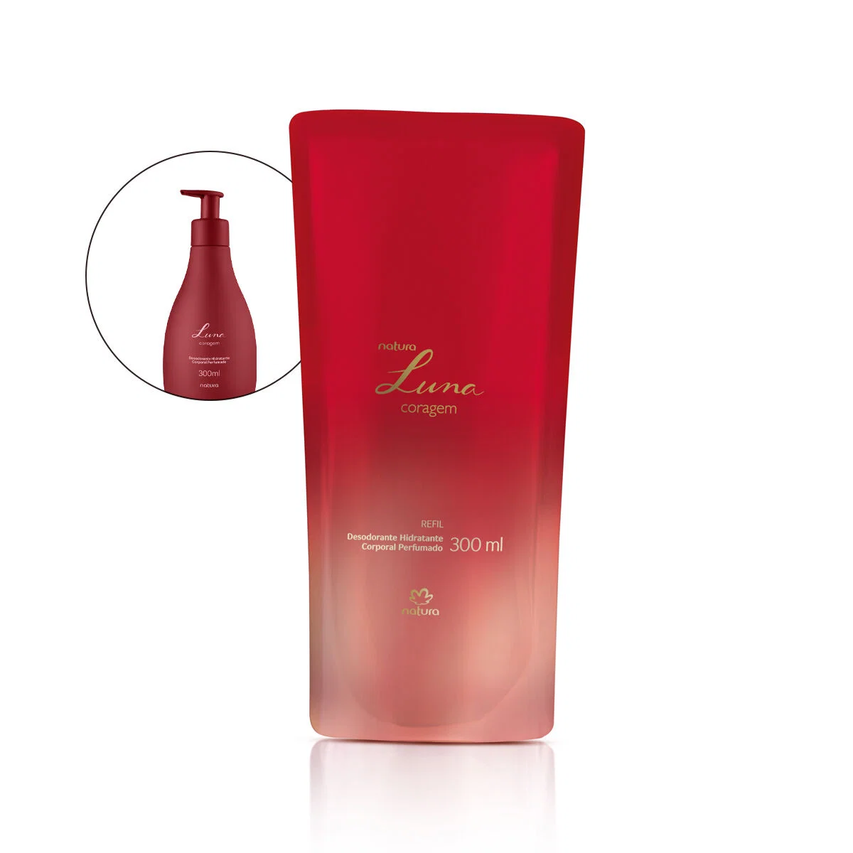 Refil Desodorante Hidratante Corporal Luna Coragem 300 ml
