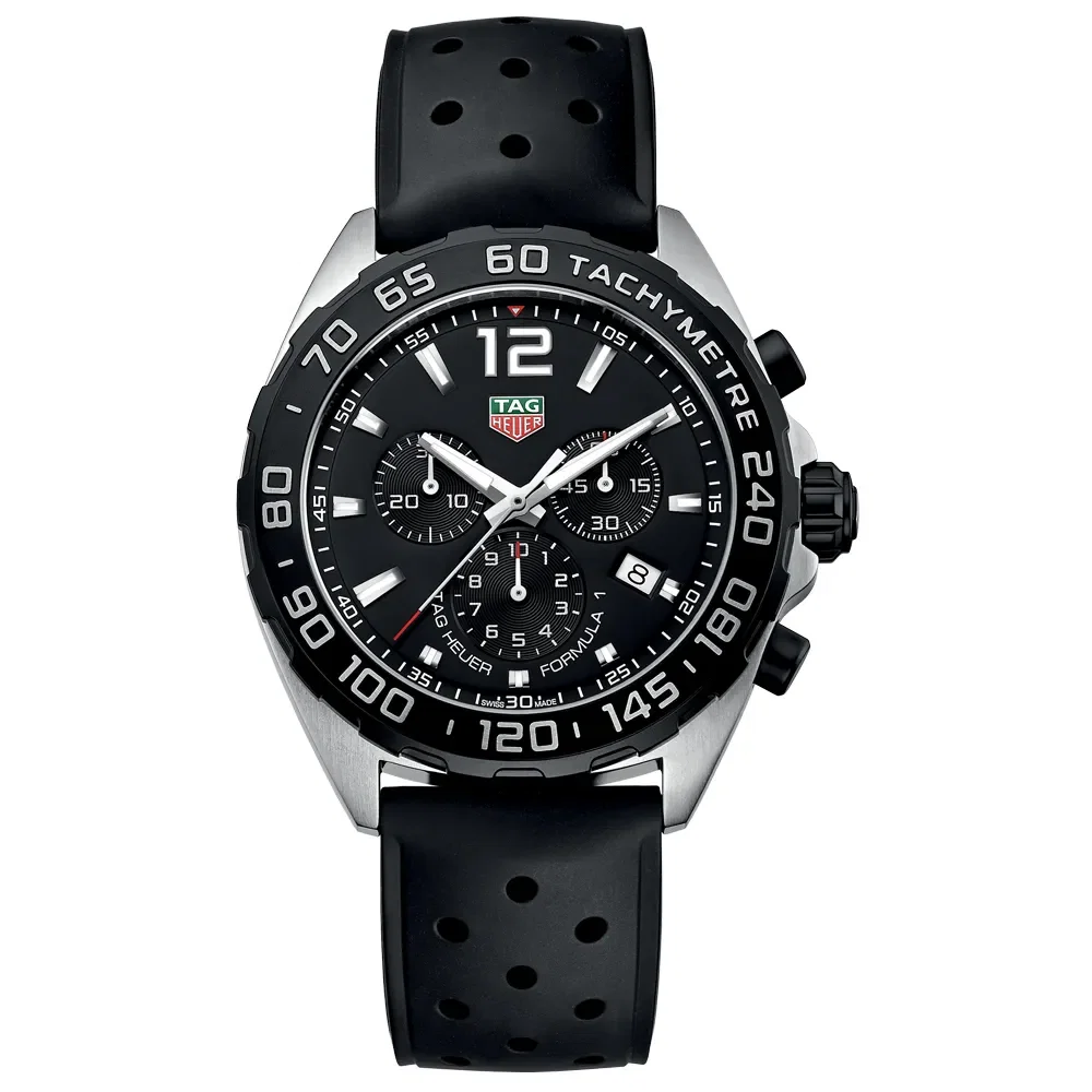 Relógio Tag Heuer Formula 1 Chronograph Masculino em Borracha Preta CAZ1010.FT8024 — imagem 1