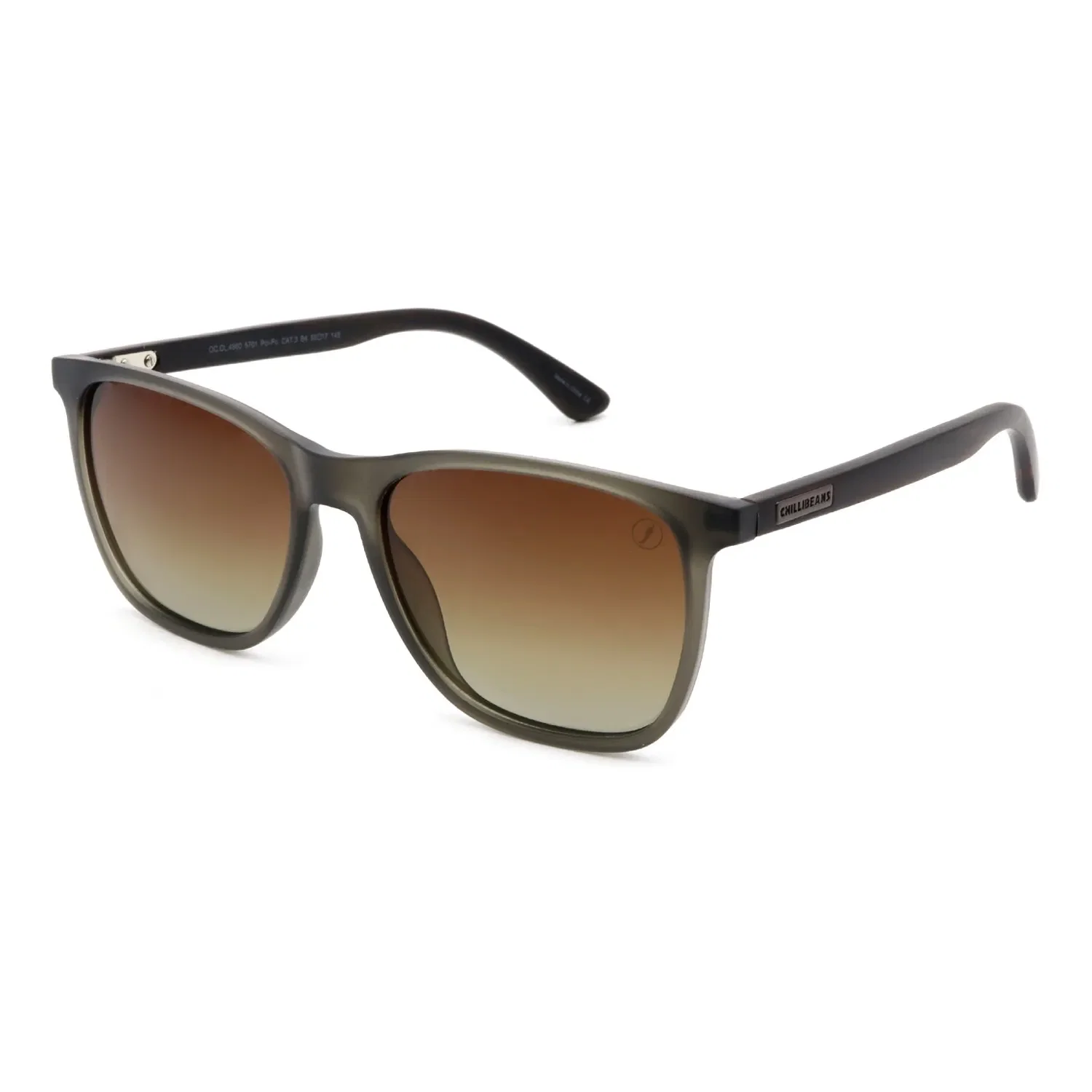 Óculos de Sol Masculino Chilli Beans Polarizado Bossa Nova Degrade Marrom — imagem 1