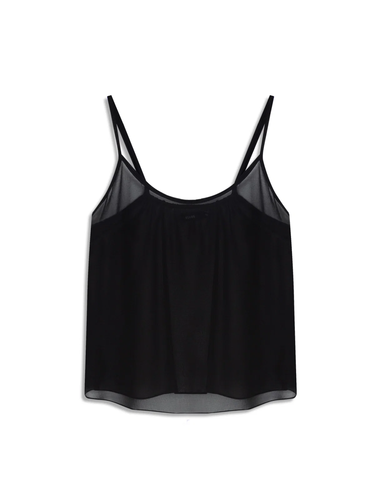 Blusa Chiffon Strappy Preto
