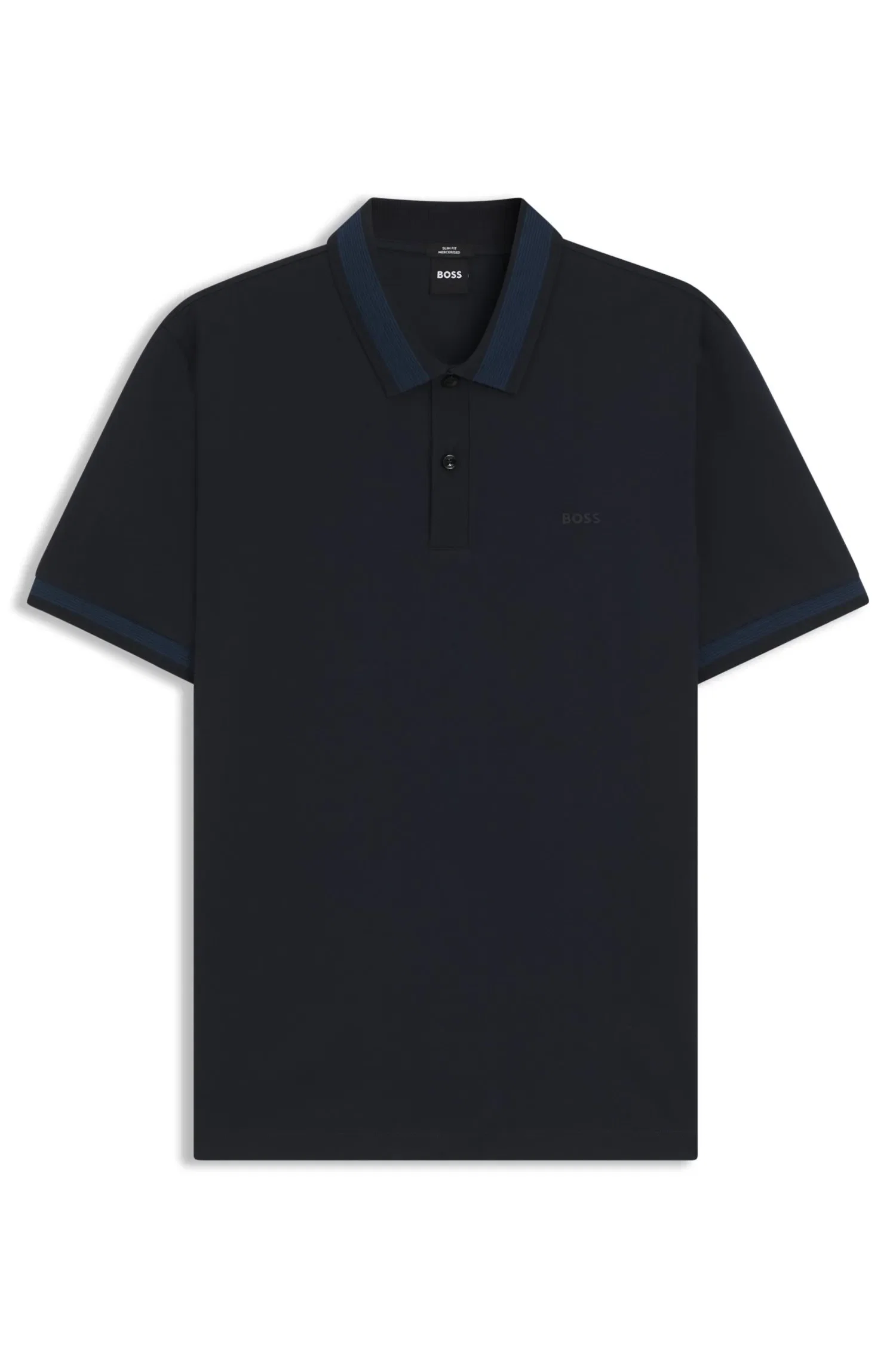 Polo Slim Fit Em Algodão Mercerizado