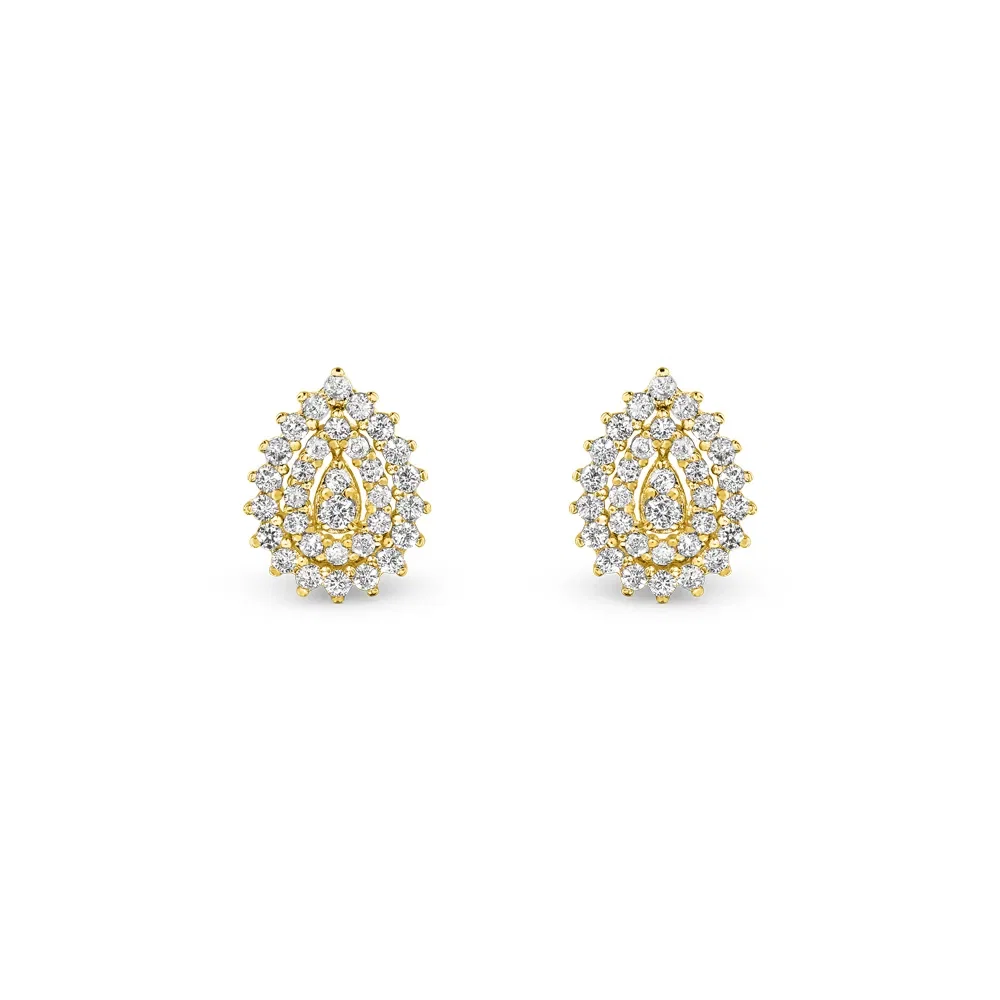 Brinco Classic em Ouro Amarelo 18k com Diamantes — imagem 1