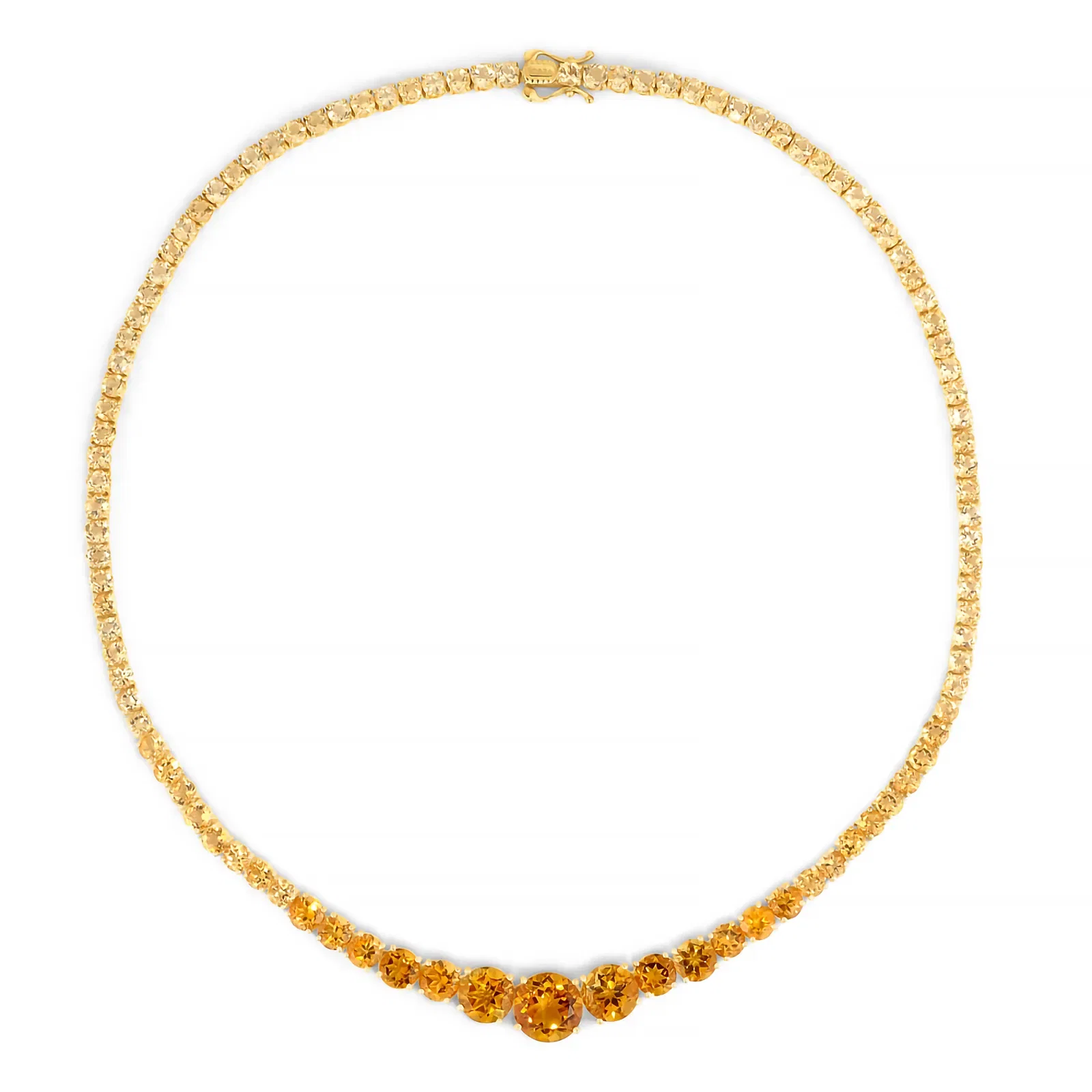 Colar Aura em Ouro Amarelo 18k com Citrino, 40cm — imagem 1