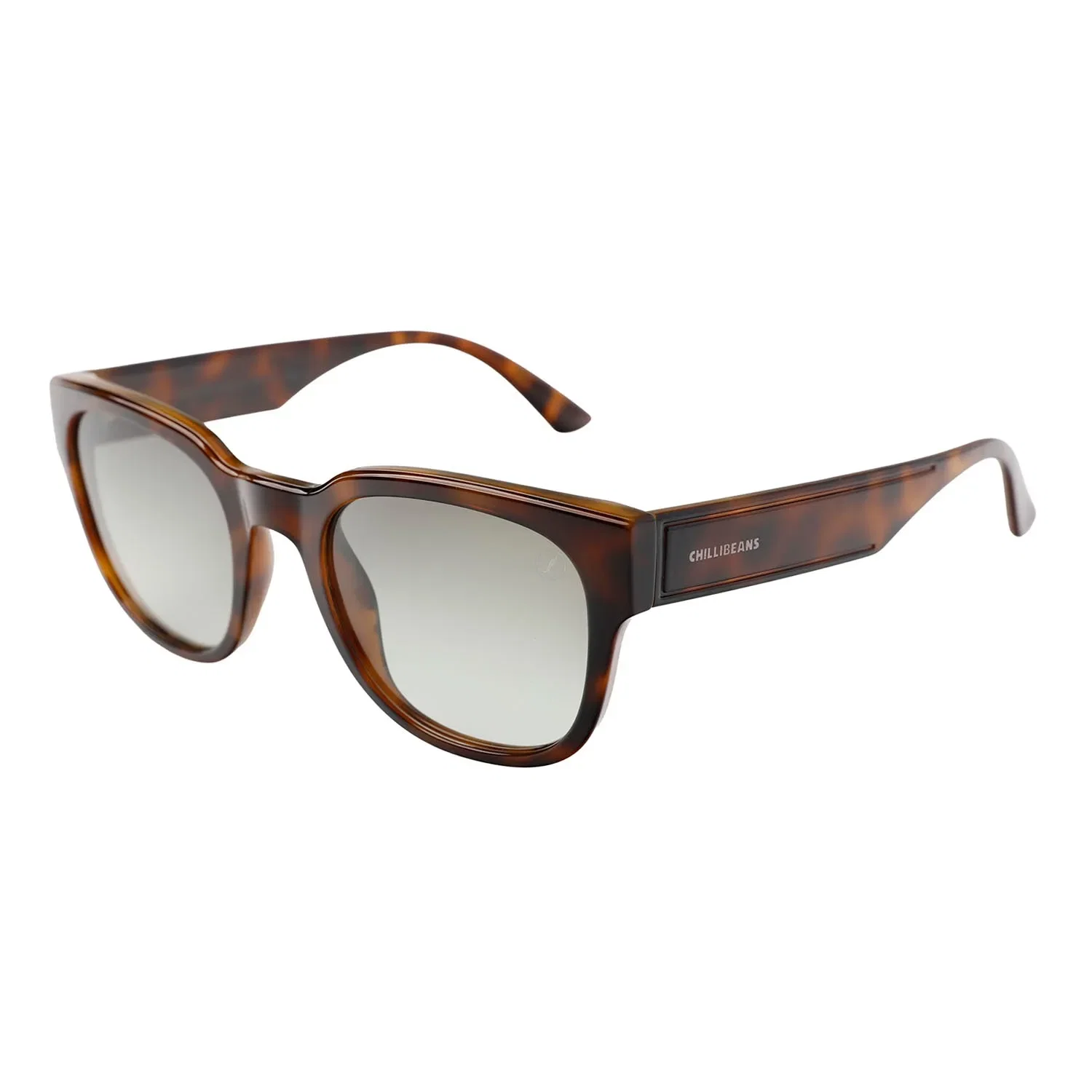 Óculos de Sol Feminino Chilli Beans Redondo Polarizado Degradê Verde — imagem 1