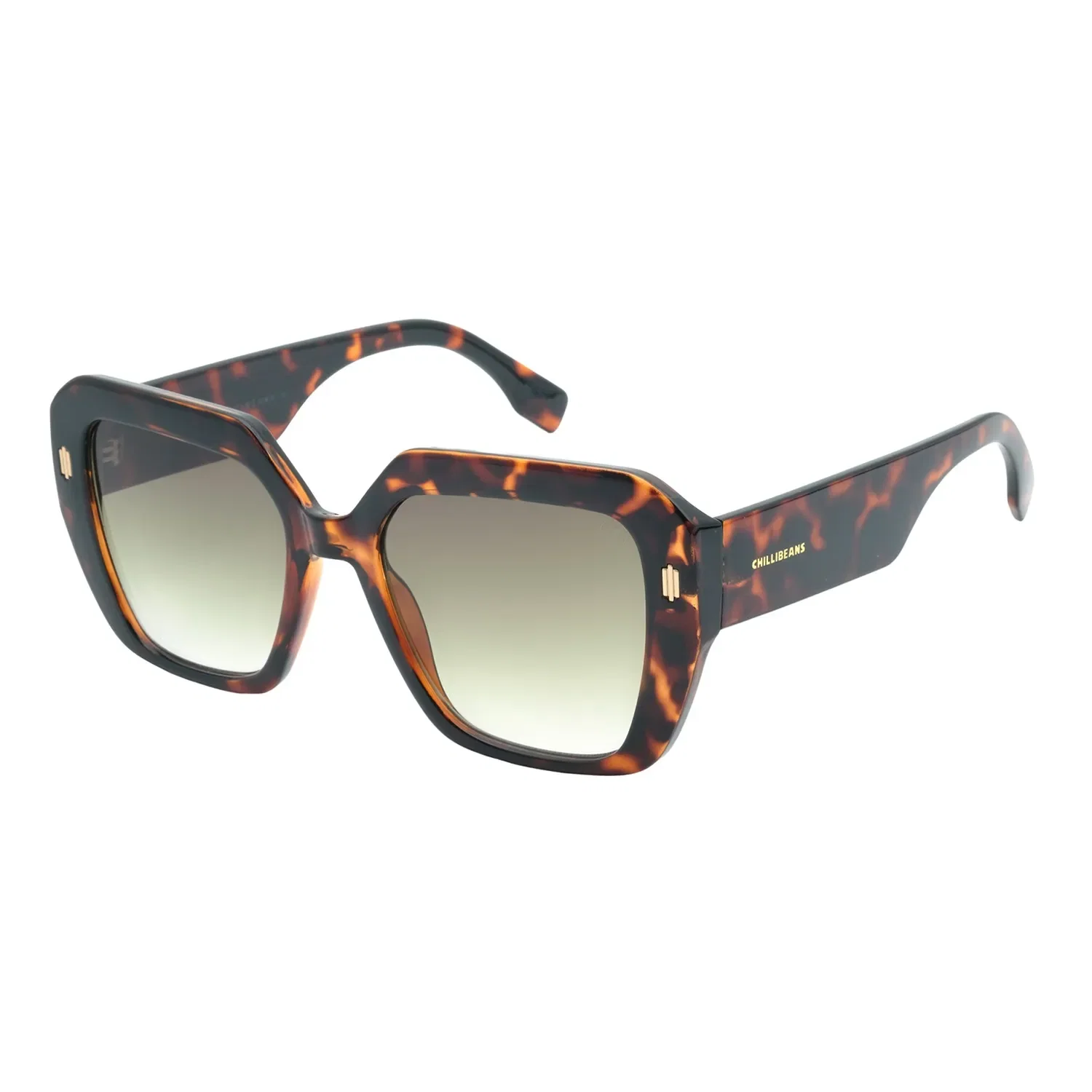 Óculos de Sol Feminino Chilli Beans Quadrado Tartaruga — imagem 1