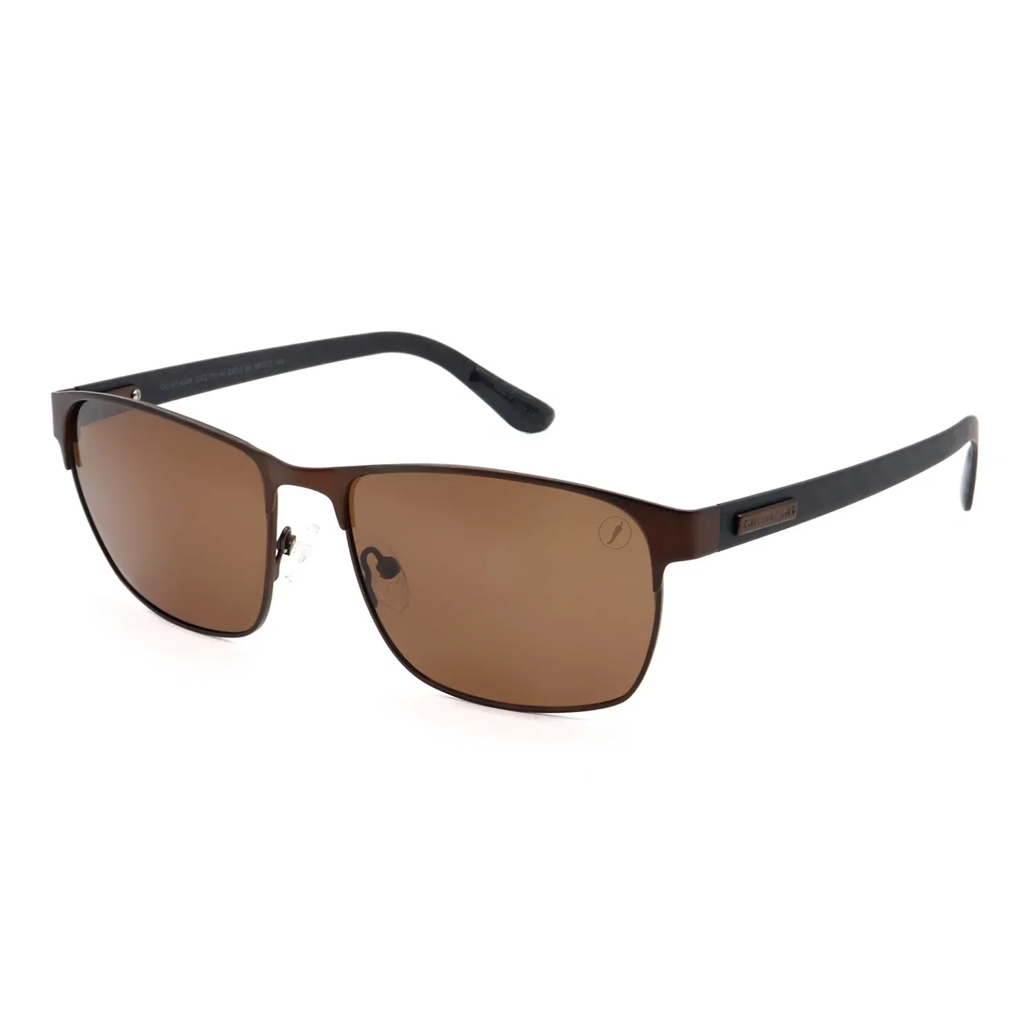 Óculos de Sol Masculino Chilli Beans Quadrado Polarizado Marrom — imagem 1