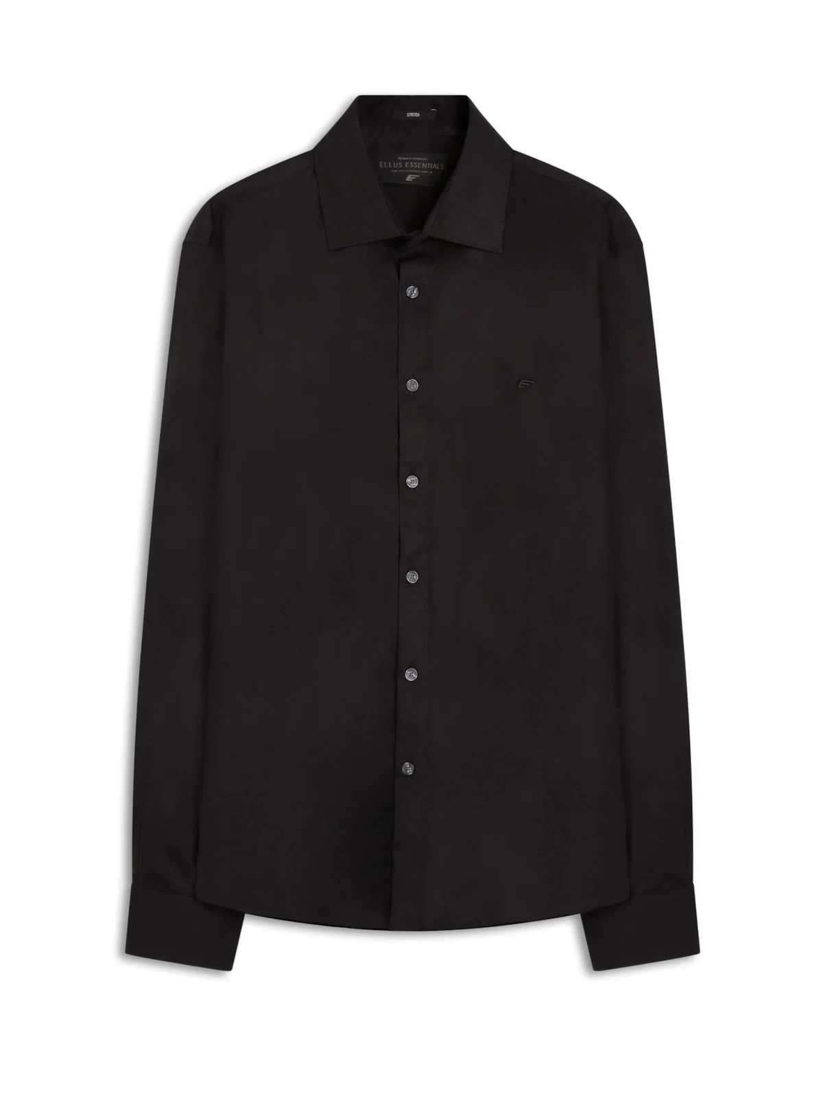 Camisa Tricoline Slim Italian Preto