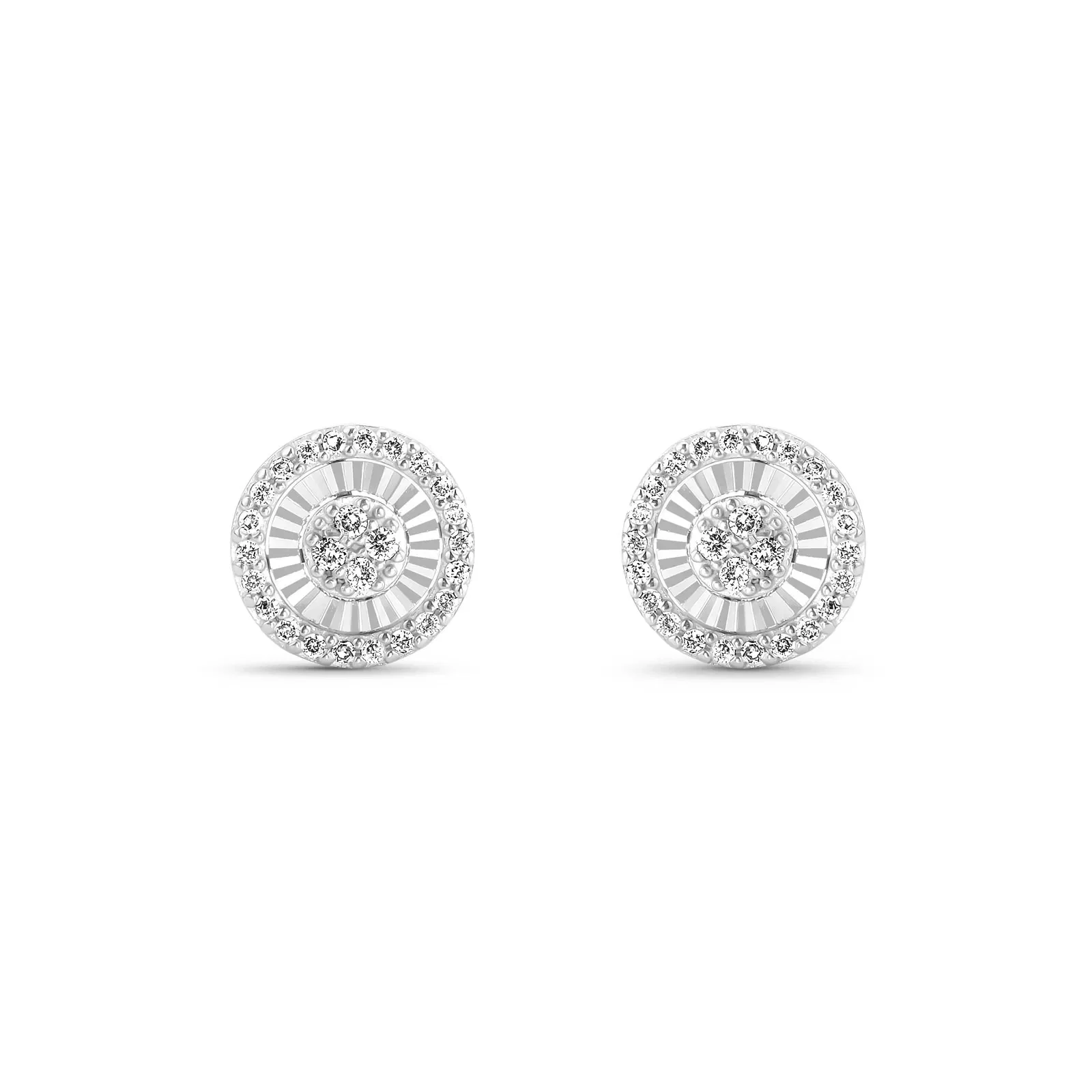 Brinco Lumina II Redondo em Ouro Branco 18k com Diamantes 0,30 ct — imagem 1