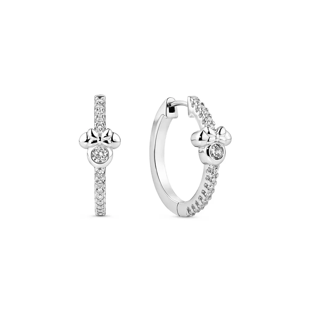 Argola Life Minnie em Prata 925 Cravejado, 22mm — imagem 1