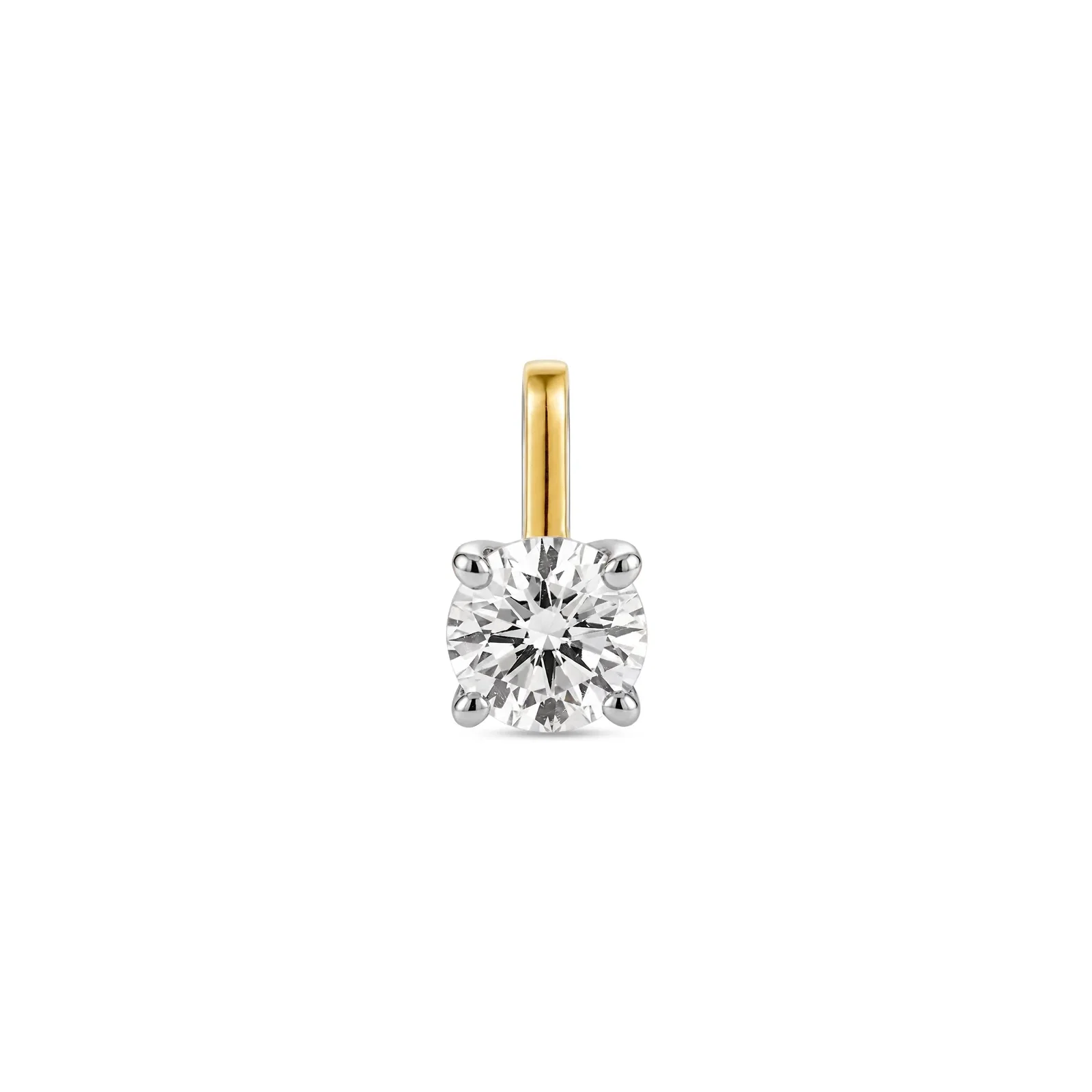 Pingente Lume em Prata 925 e Ouro Amarelo 18k com 0,26ct de Diamante de Laboratório — imagem 1