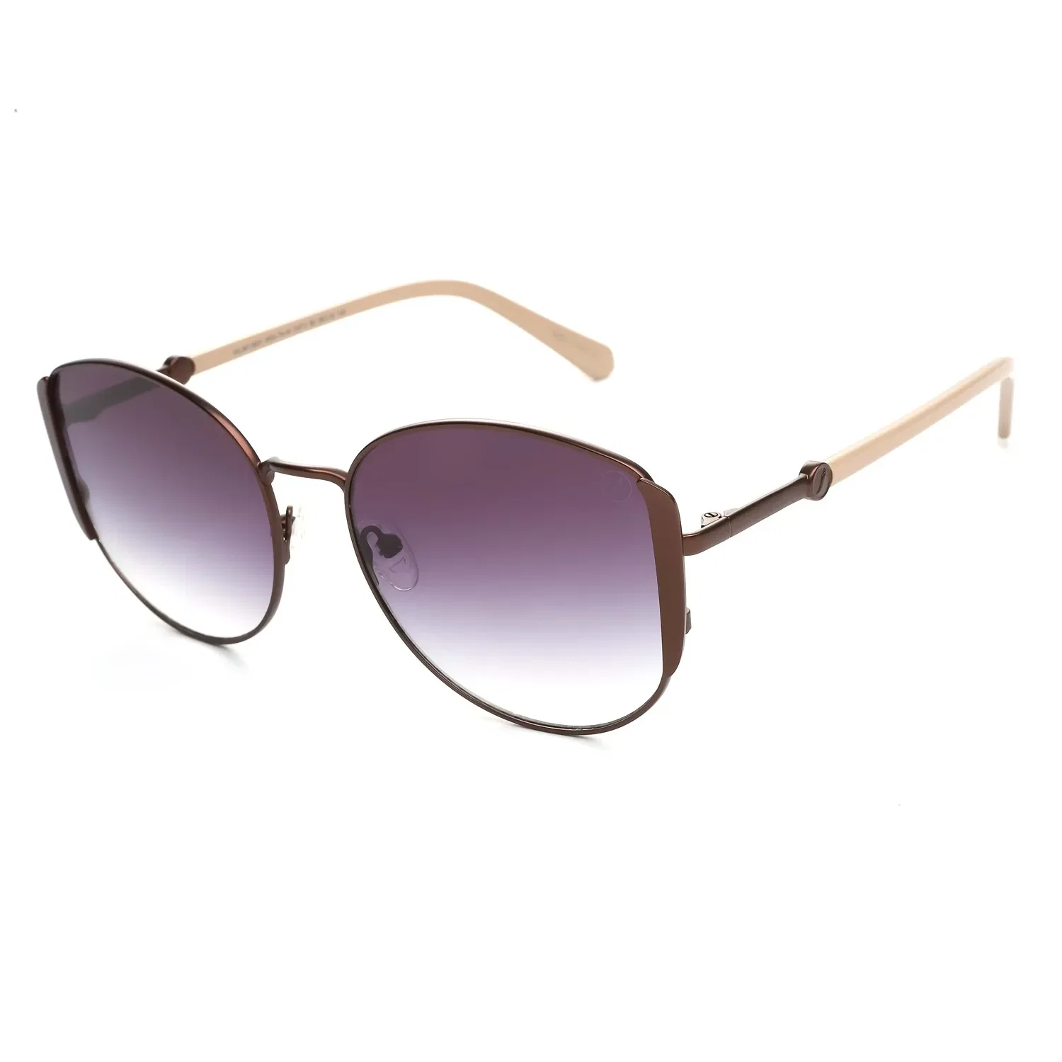 Óculos de Sol Feminino Chilli Beans Redondo Degradê Marrom