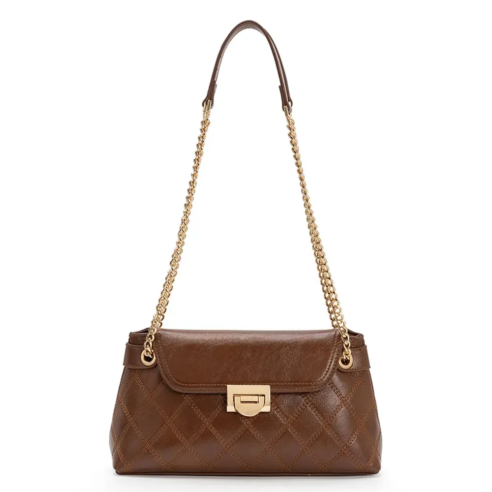 Bolsa Caramelo Ombro Corrente
