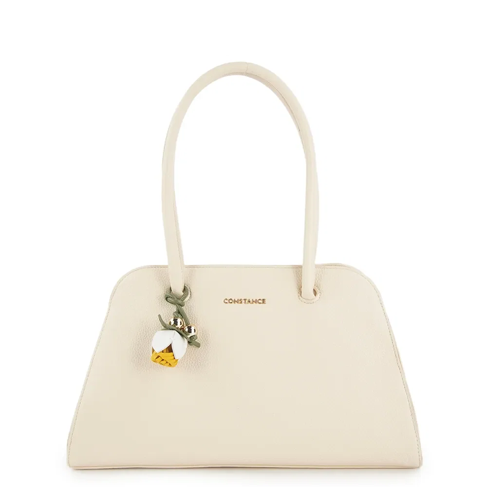 Bolsa Ombro Flor Off White