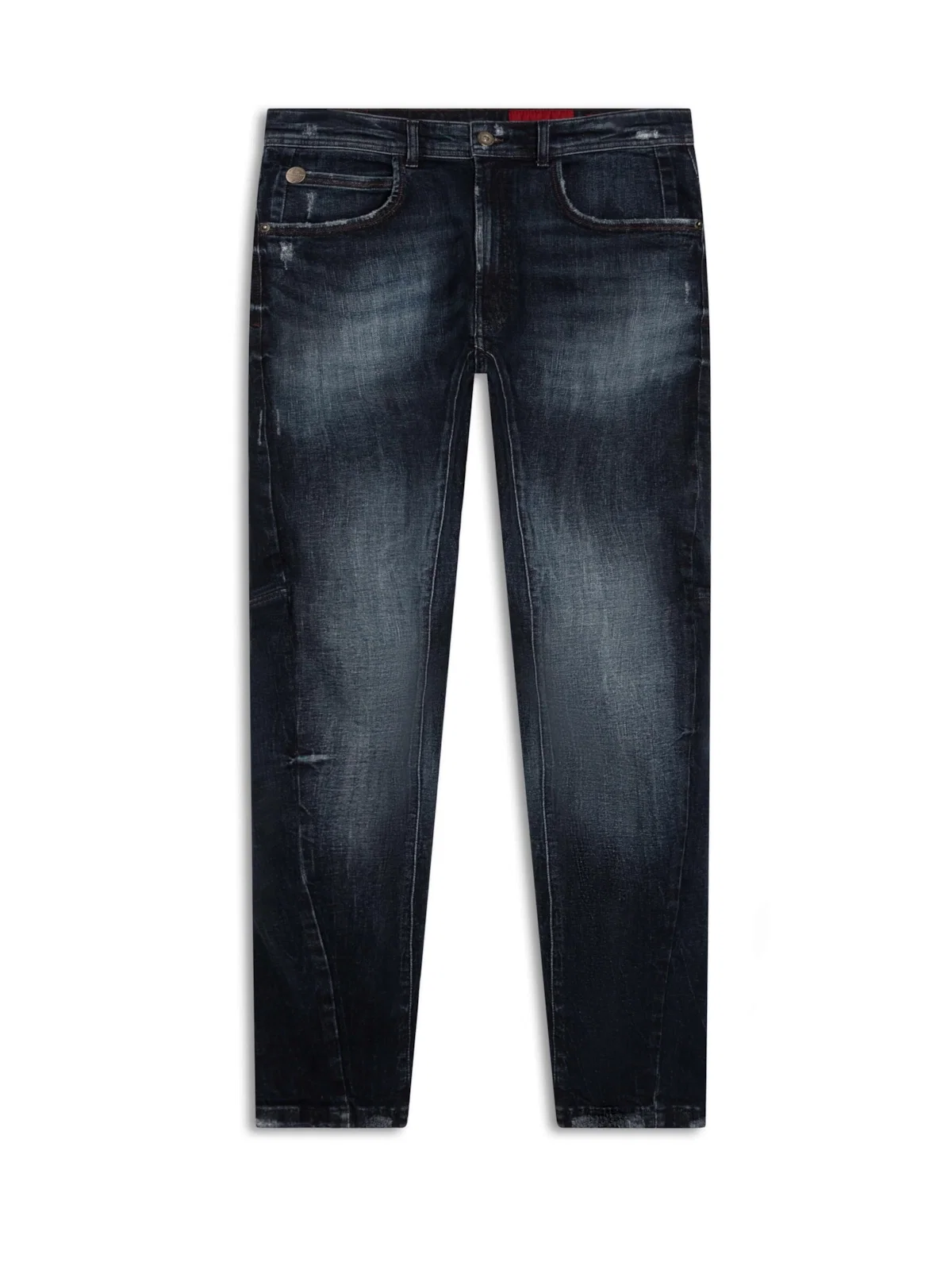 Calça Jeans Dark Forest Elastic Motorcycle 1858 Lav.Escuro+rede+puid — imagem 1
