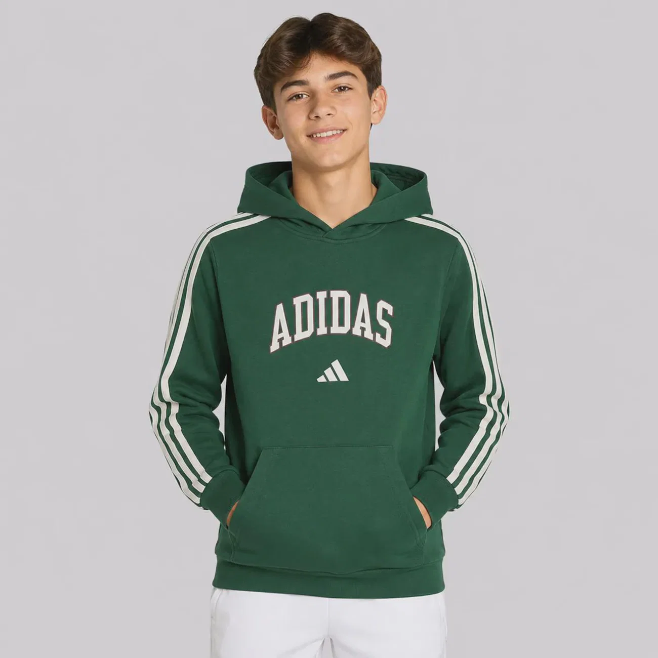 Blusão de Moletom Infantil Adidas Colleg — imagem 1