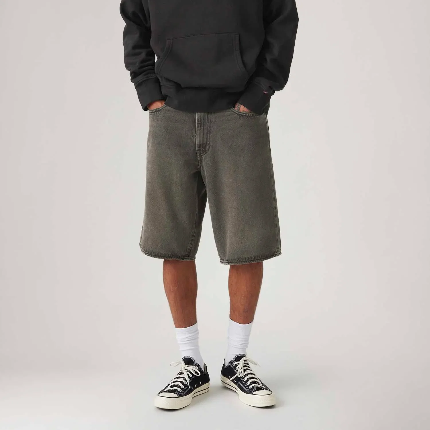 Bermuda Jeans Levi's® 478® Baggy Cargo Preta