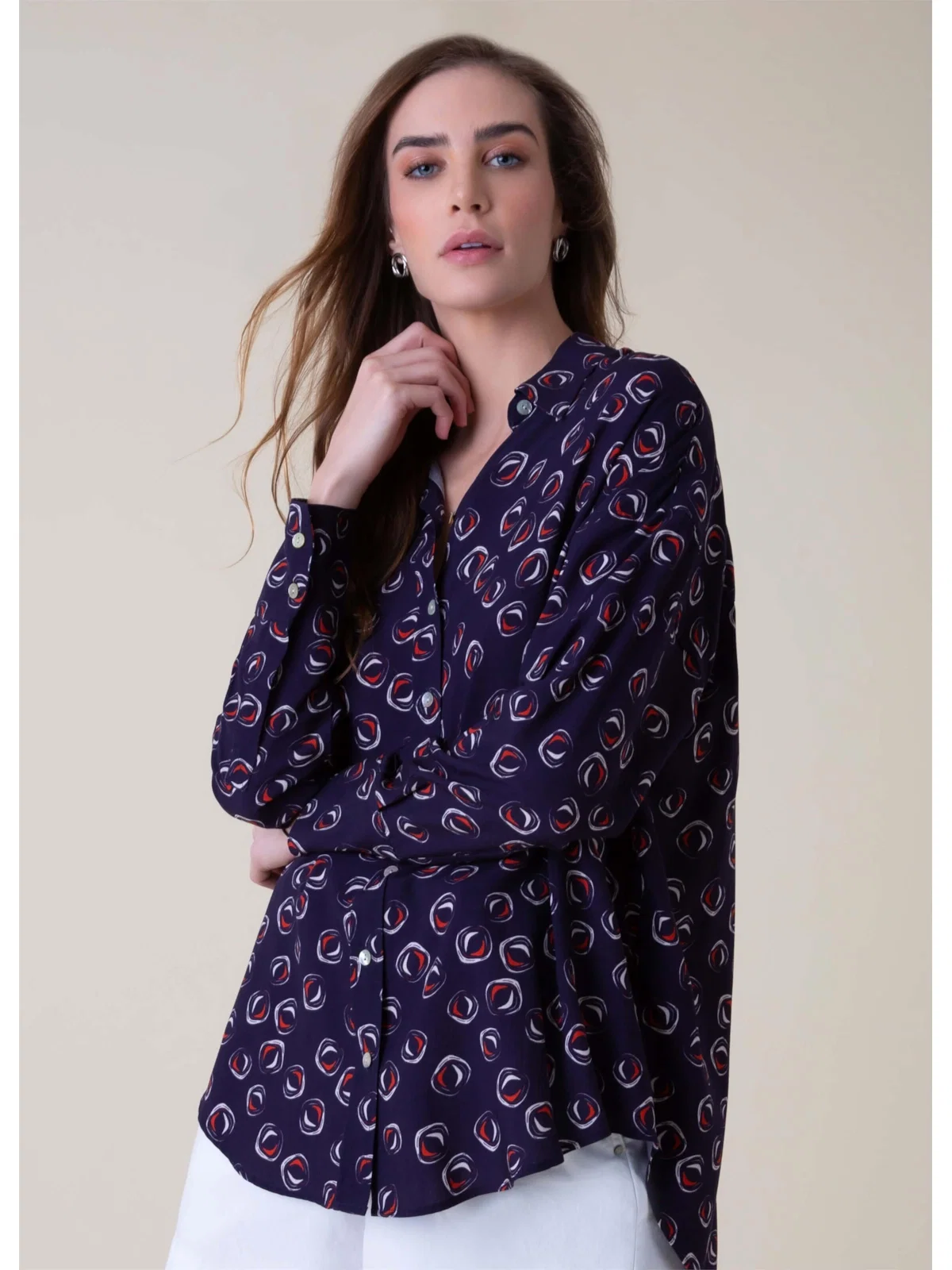 Camisa Polka Marinho