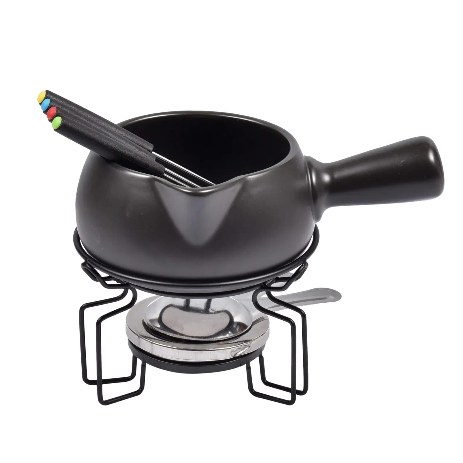 Fondue 7 Peças em Cerâmica 23cm Dynasty Preto — imagem 1