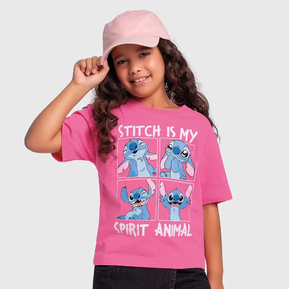 Blusa em meia malha Stitch — imagem 1