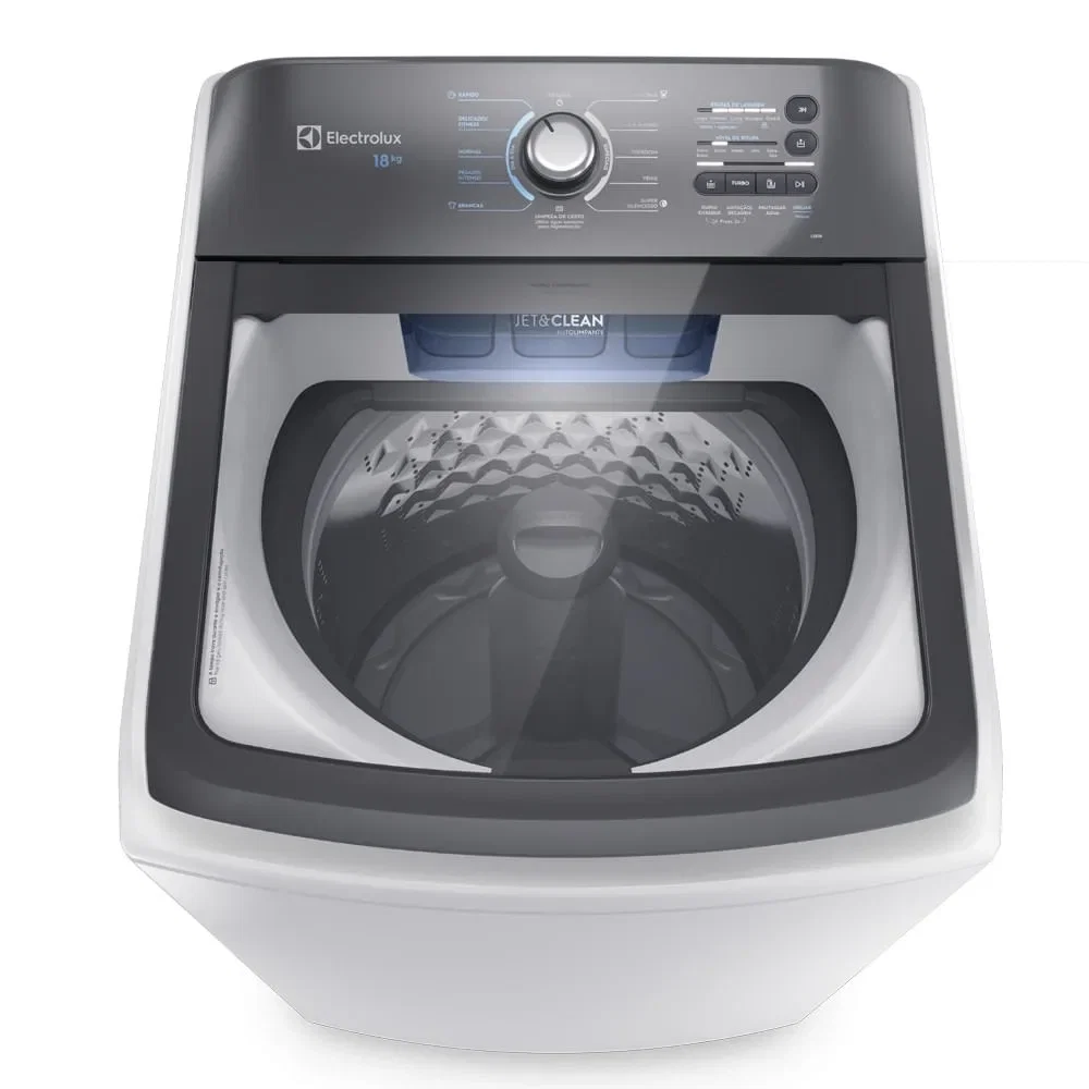 Máquina de Lavar Electrolux 18kg Branca Efficient Cesto inox e Jet&Clean (LEE18) — imagem 1