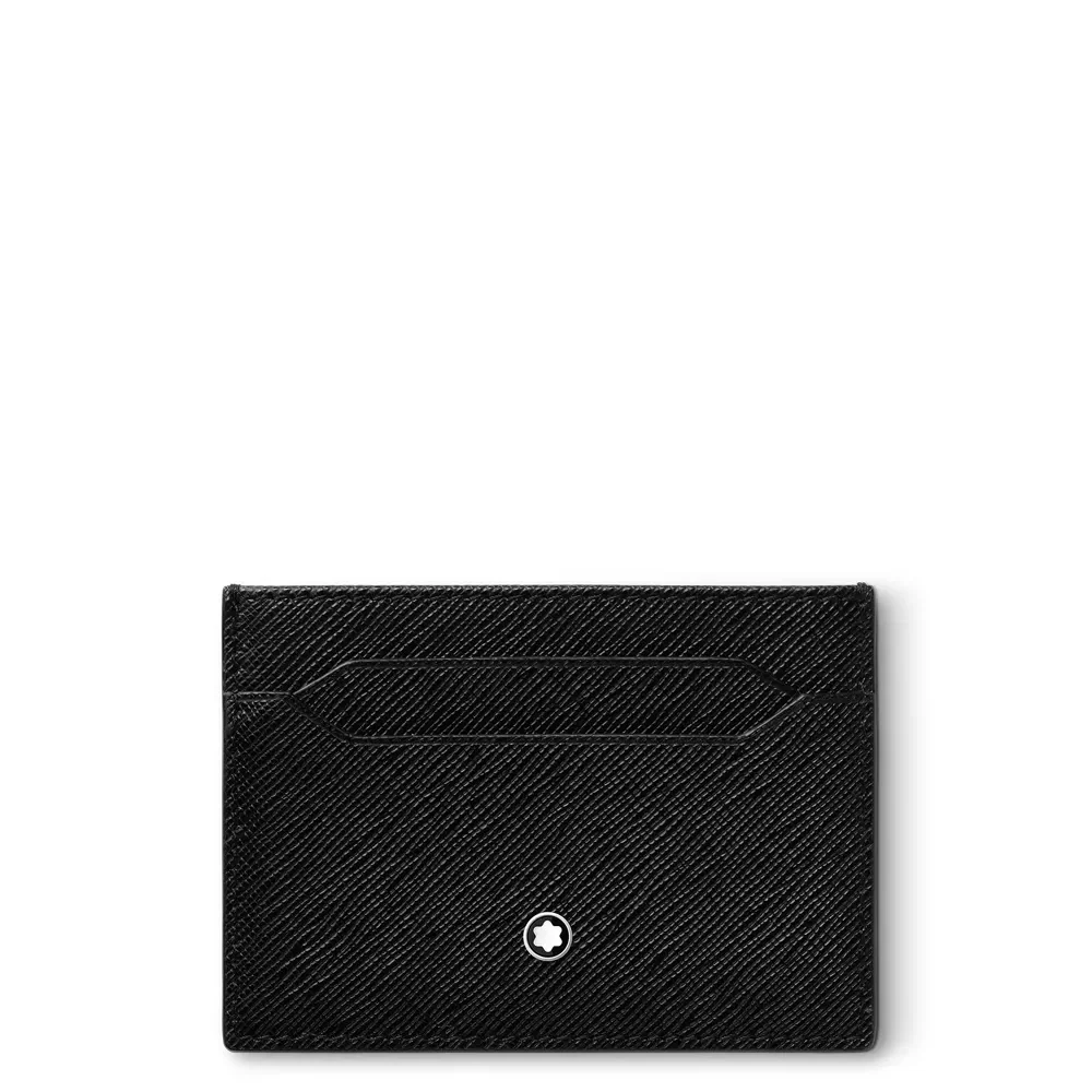 Porta Cartão Montblanc Masculina Sartorial Couro Preto - 130324